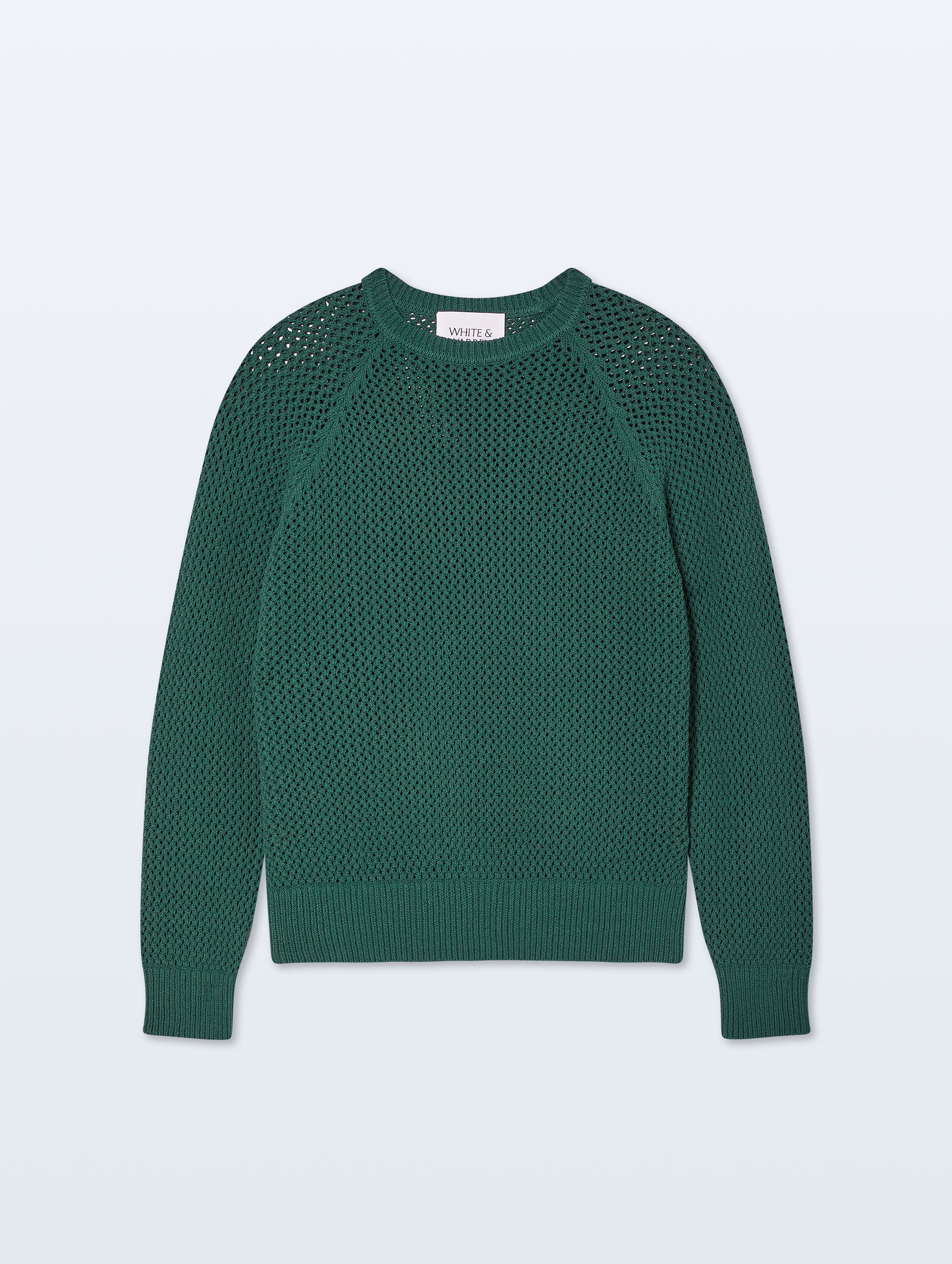 Bouclé Mesh Sweatshirt | Ivy Green