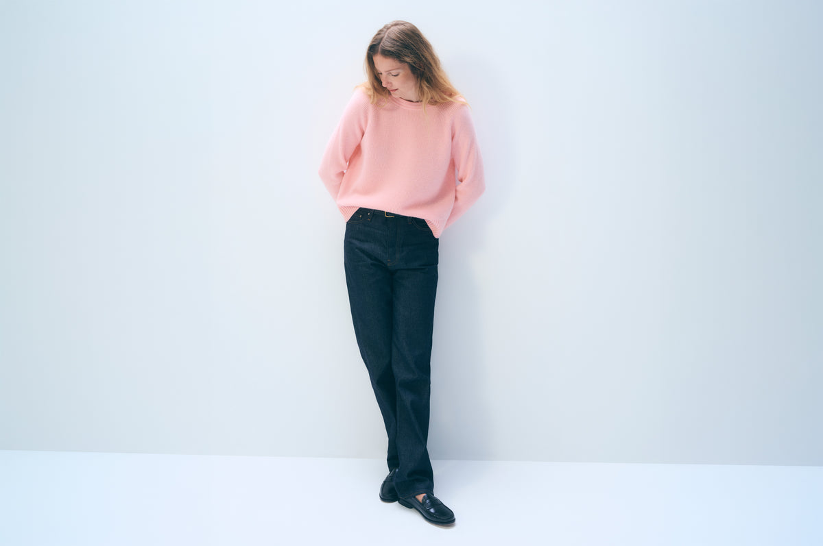 Cashmere V Neck | Rose Petal