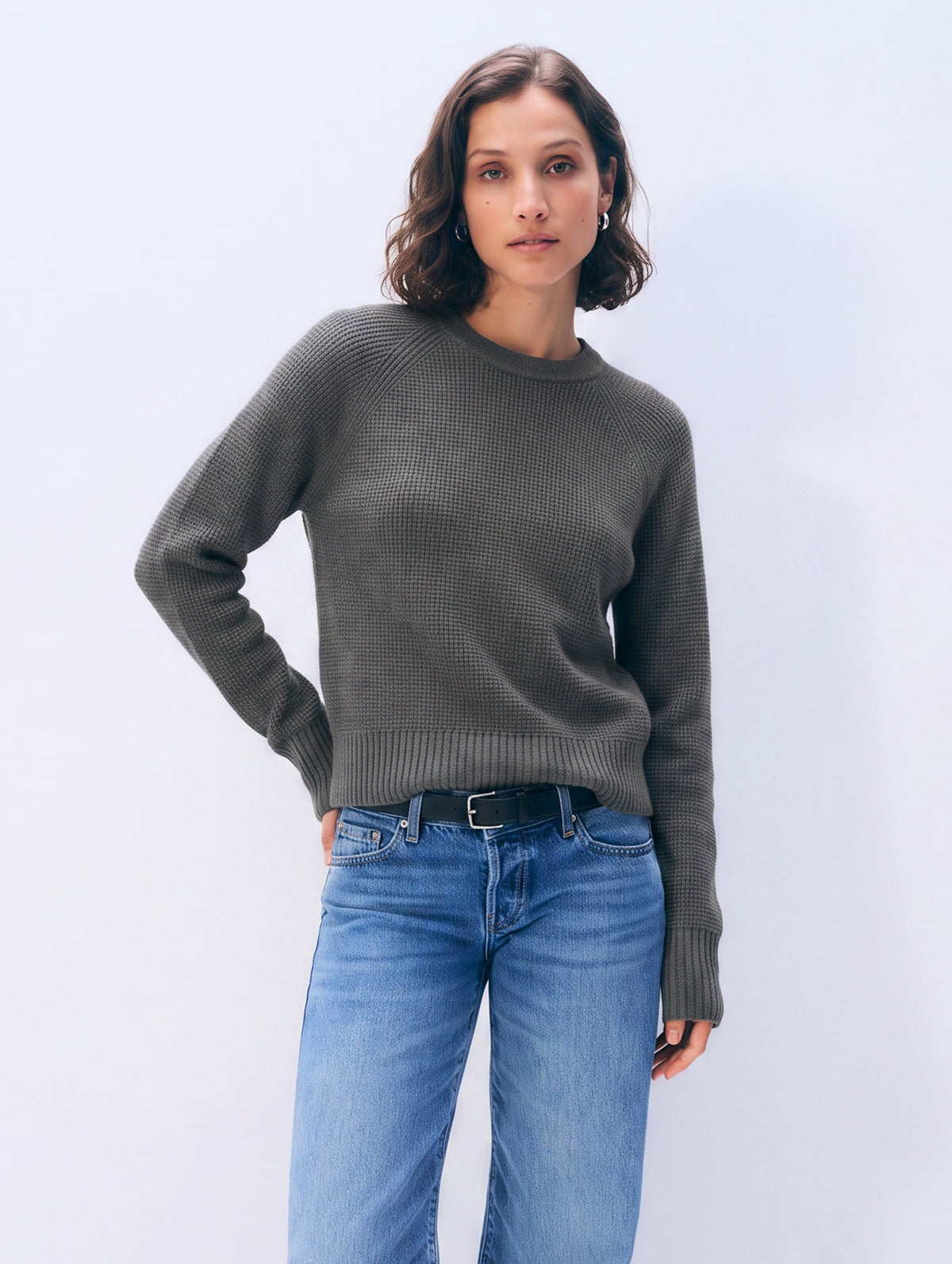 Cashmere Waffle Sweatshirt