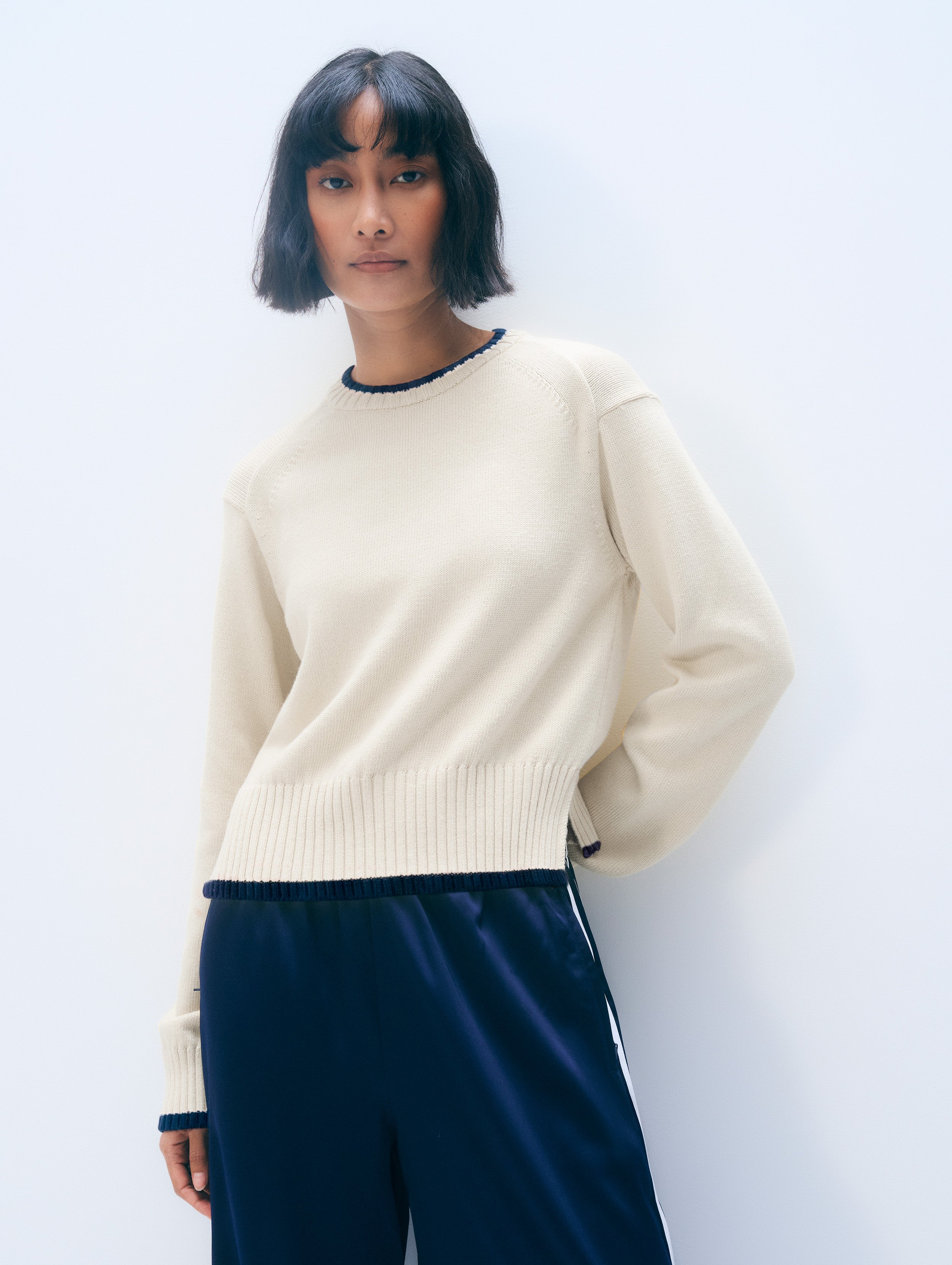 Varsity Cotton Crewneck