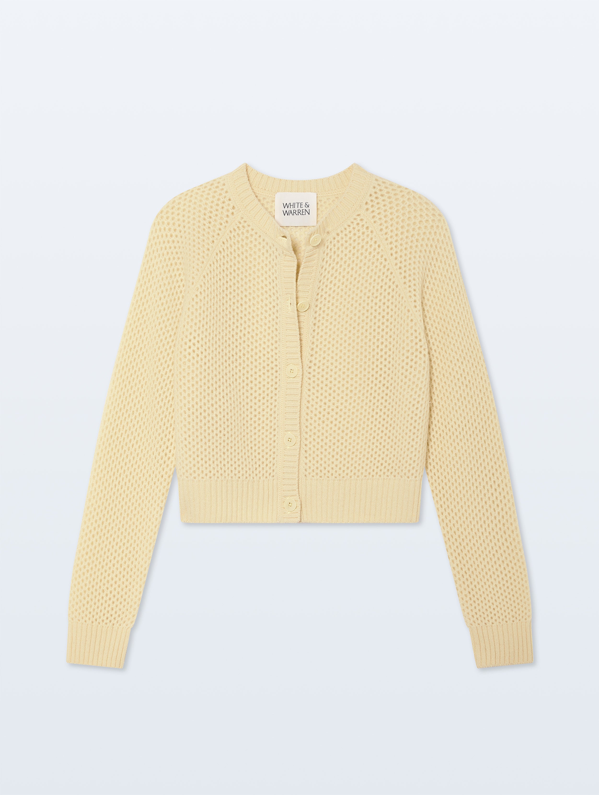 Cashmere Mesh Cardigan | Lemonade