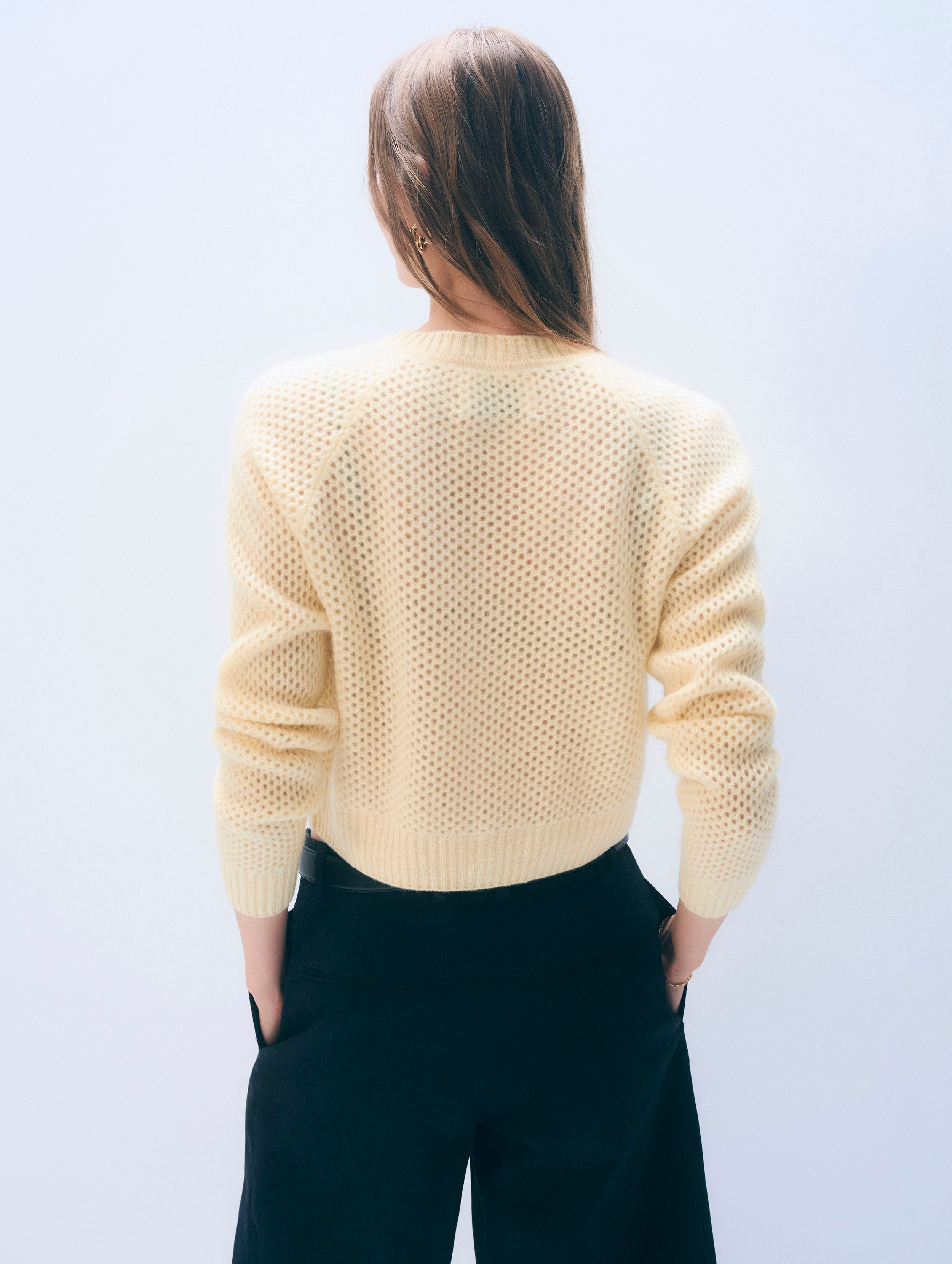 Cashmere Mesh Cardigan