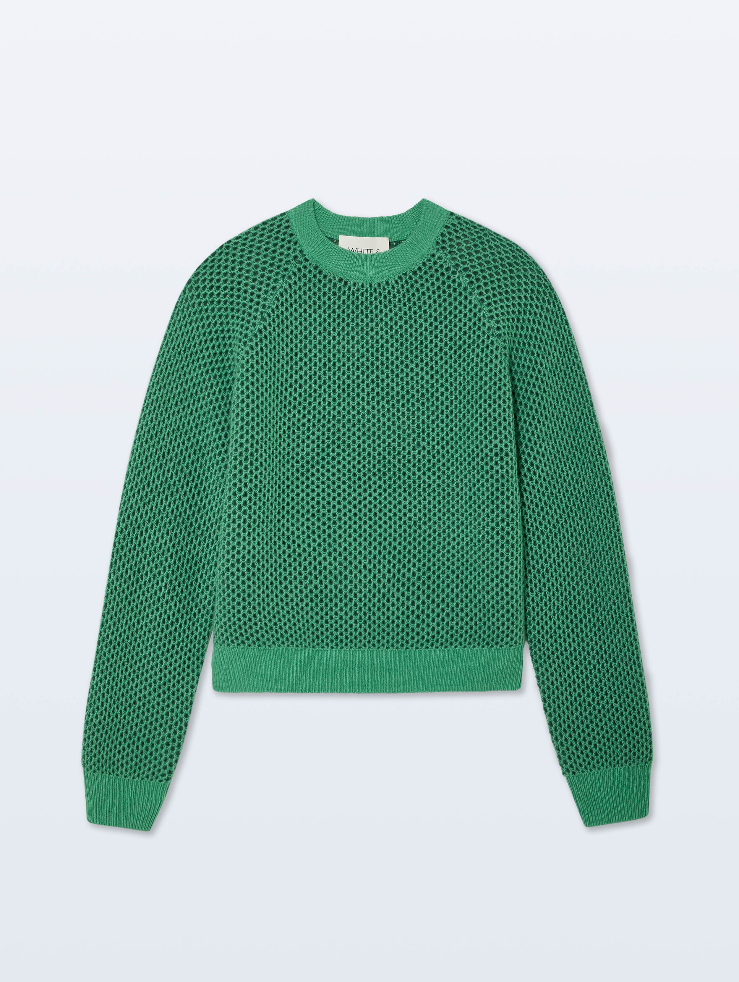 Cashmere Mesh Sweatshirt | Retro Green