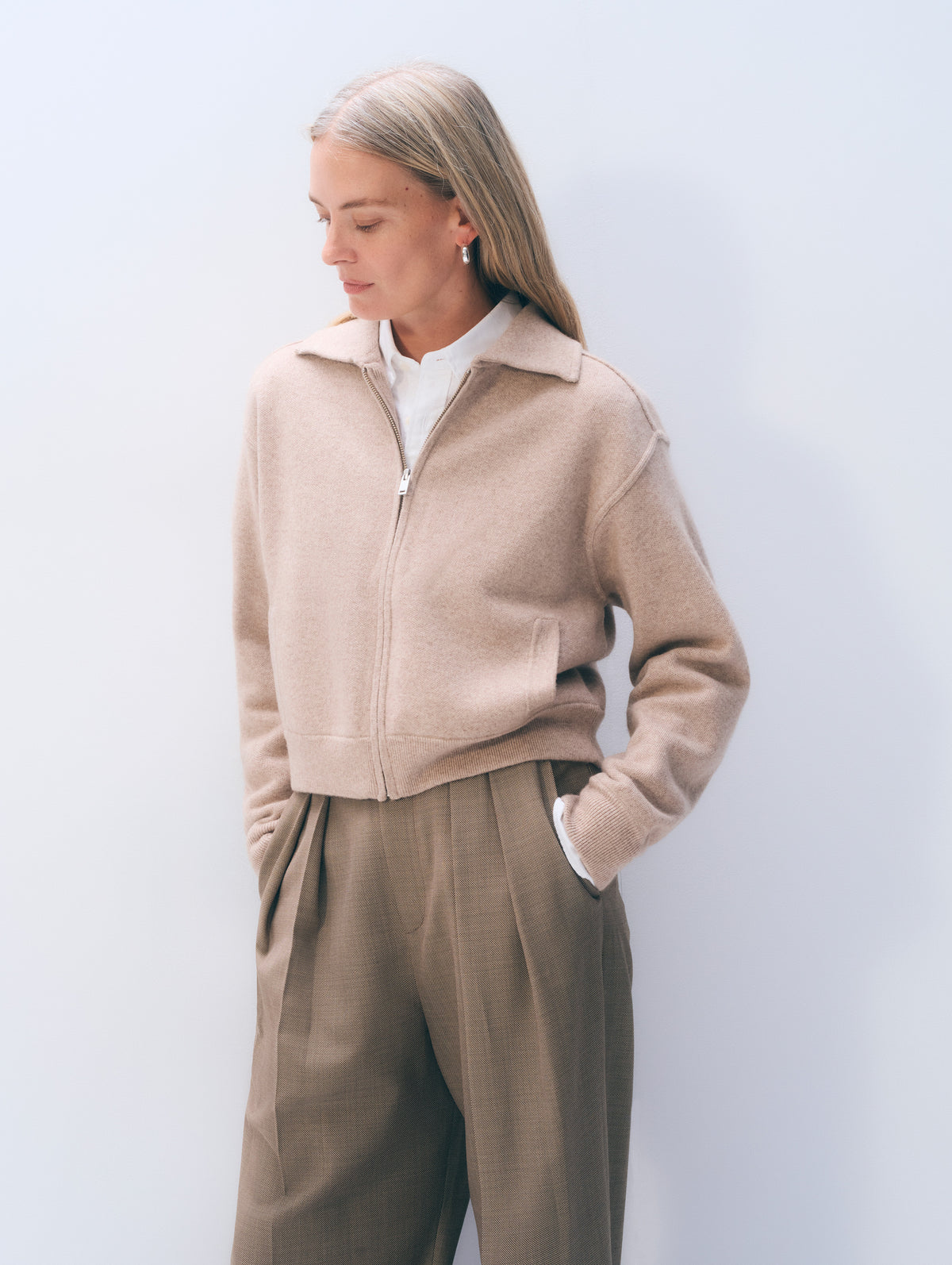 Cashmere Blend Bomber