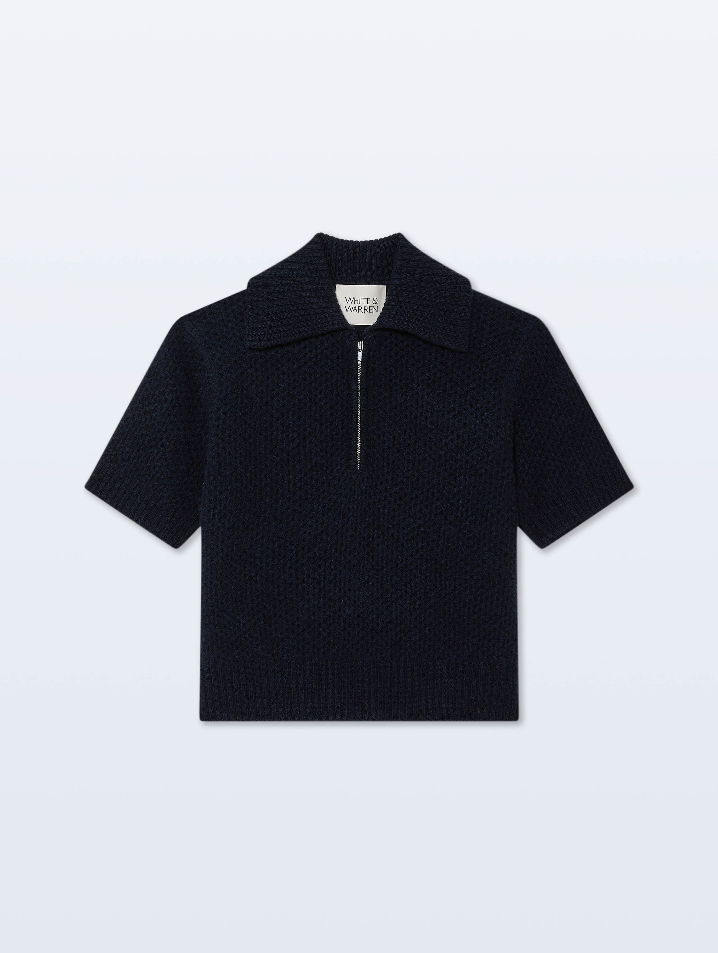 Cashmere Mesh Polo