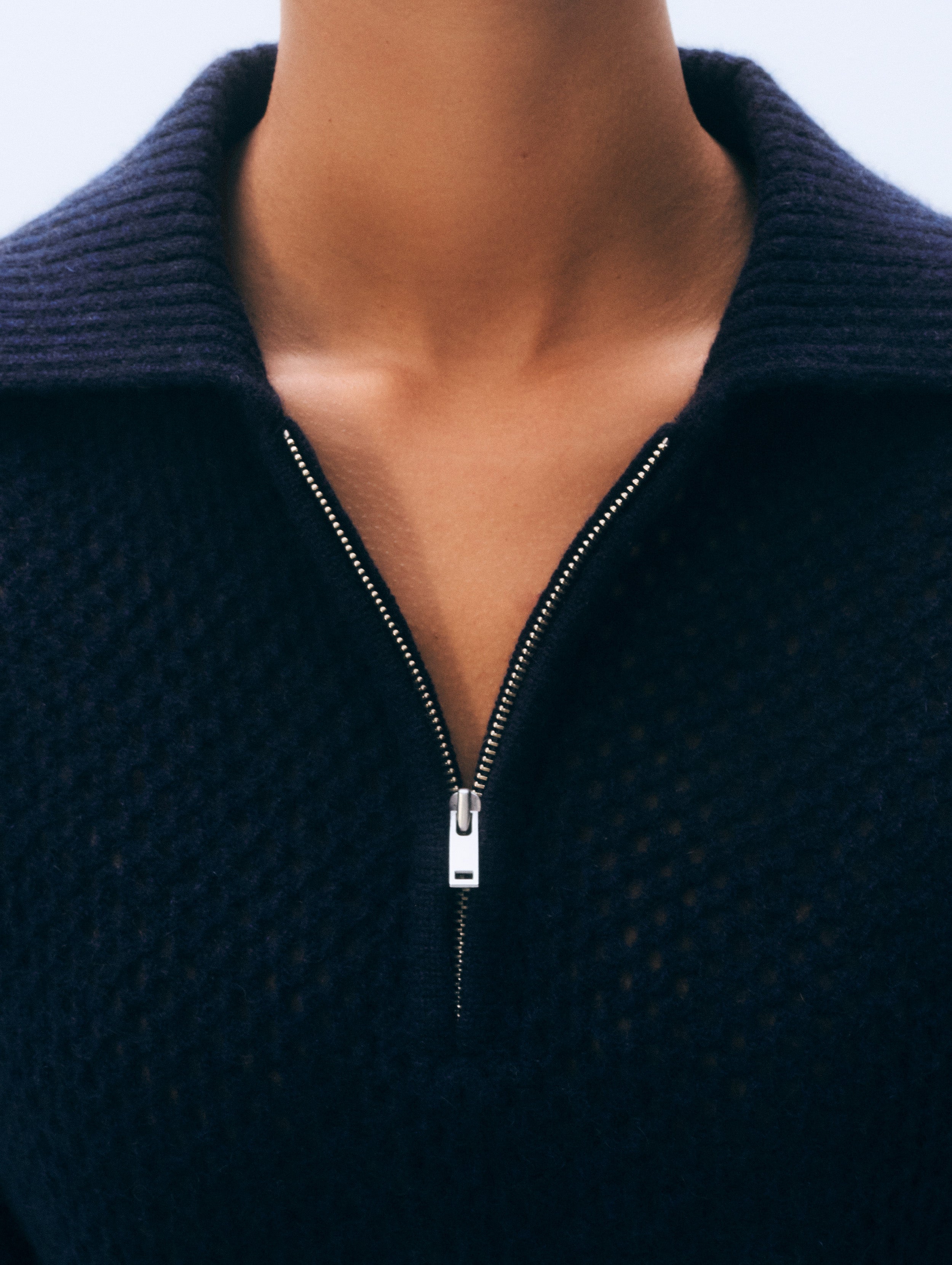 Cashmere Mesh Polo