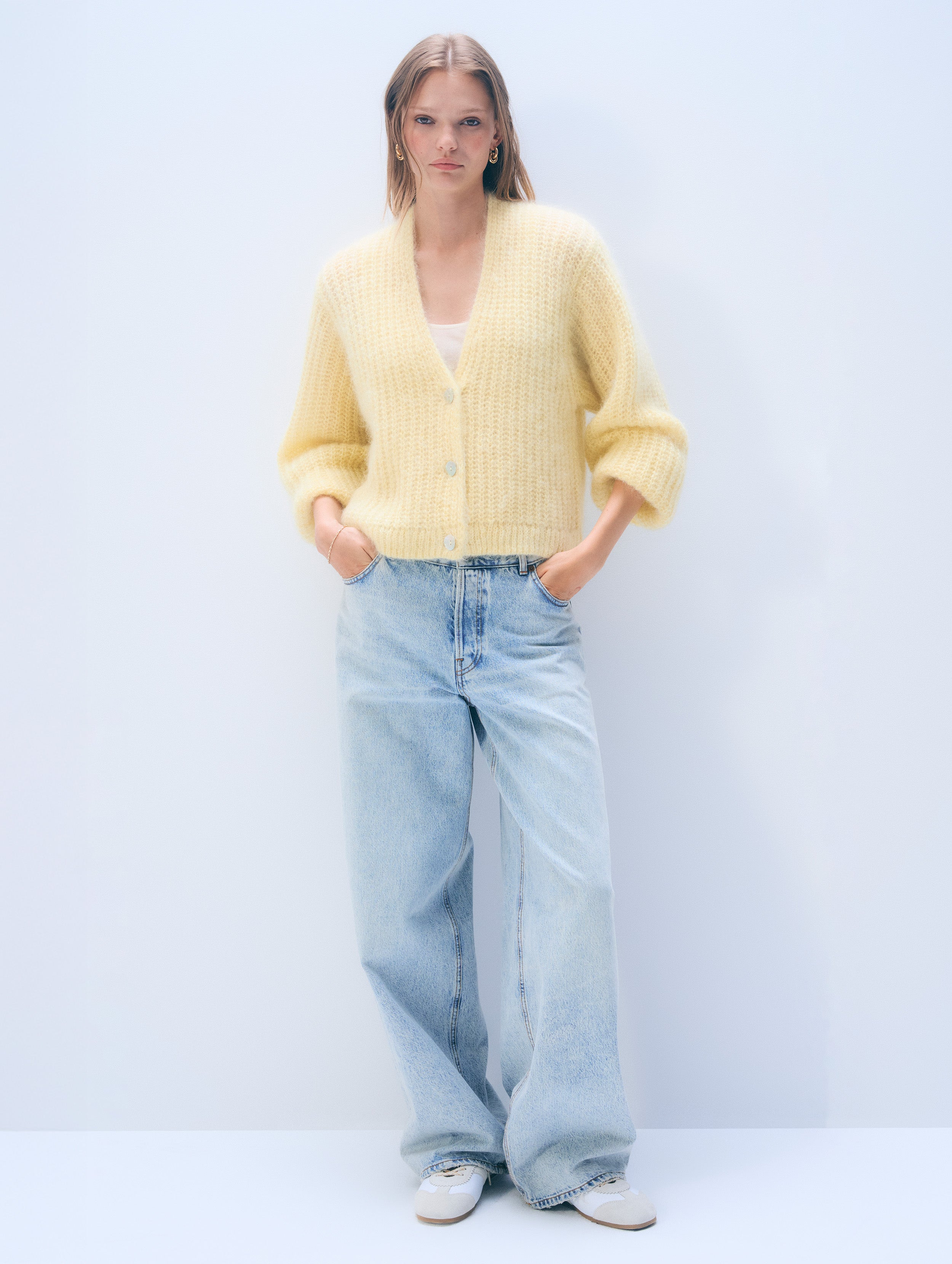 Mohair Luxe Open Cardigan | Lemonade