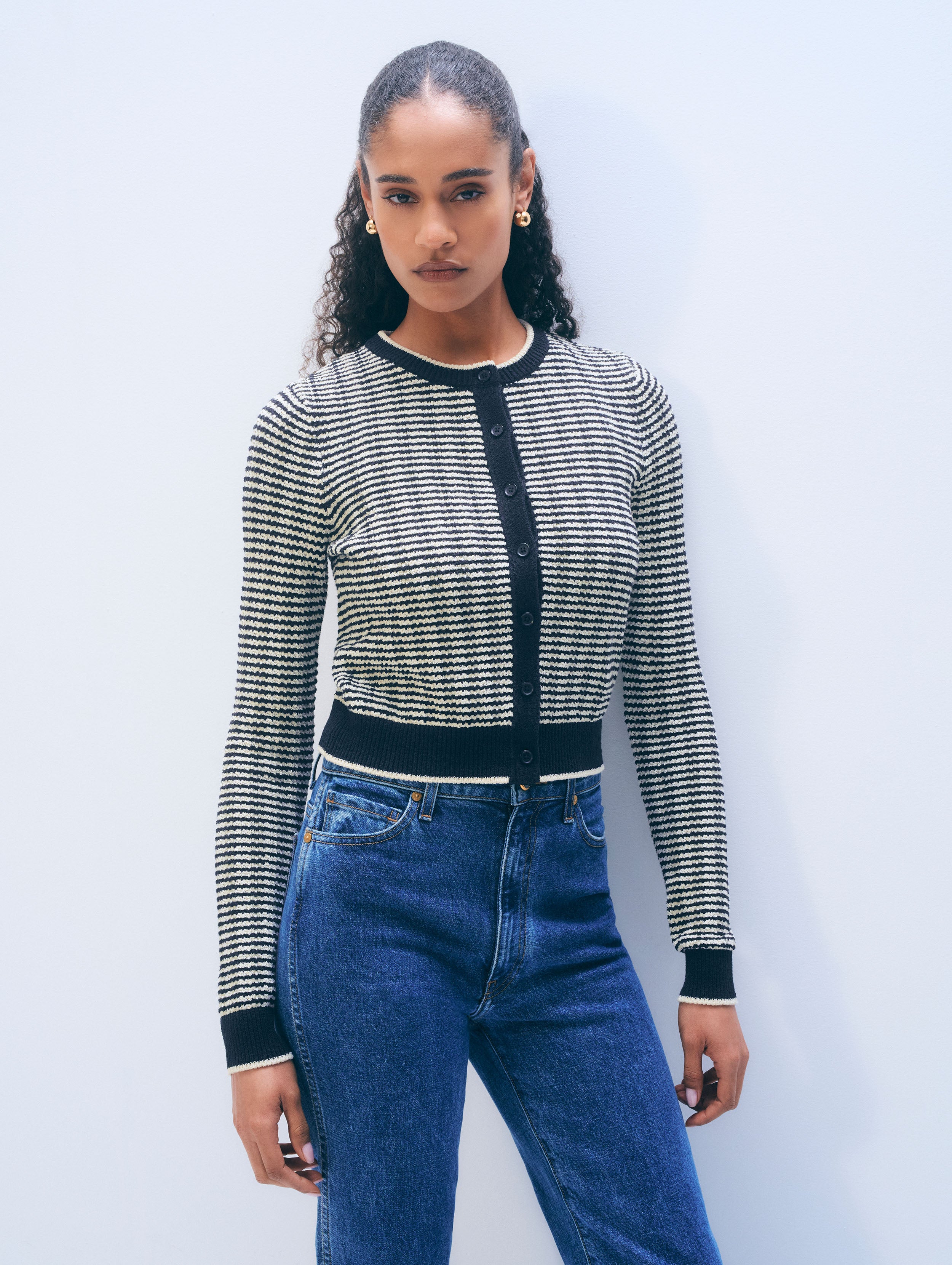 Bouclé Cardigan | Midnight
