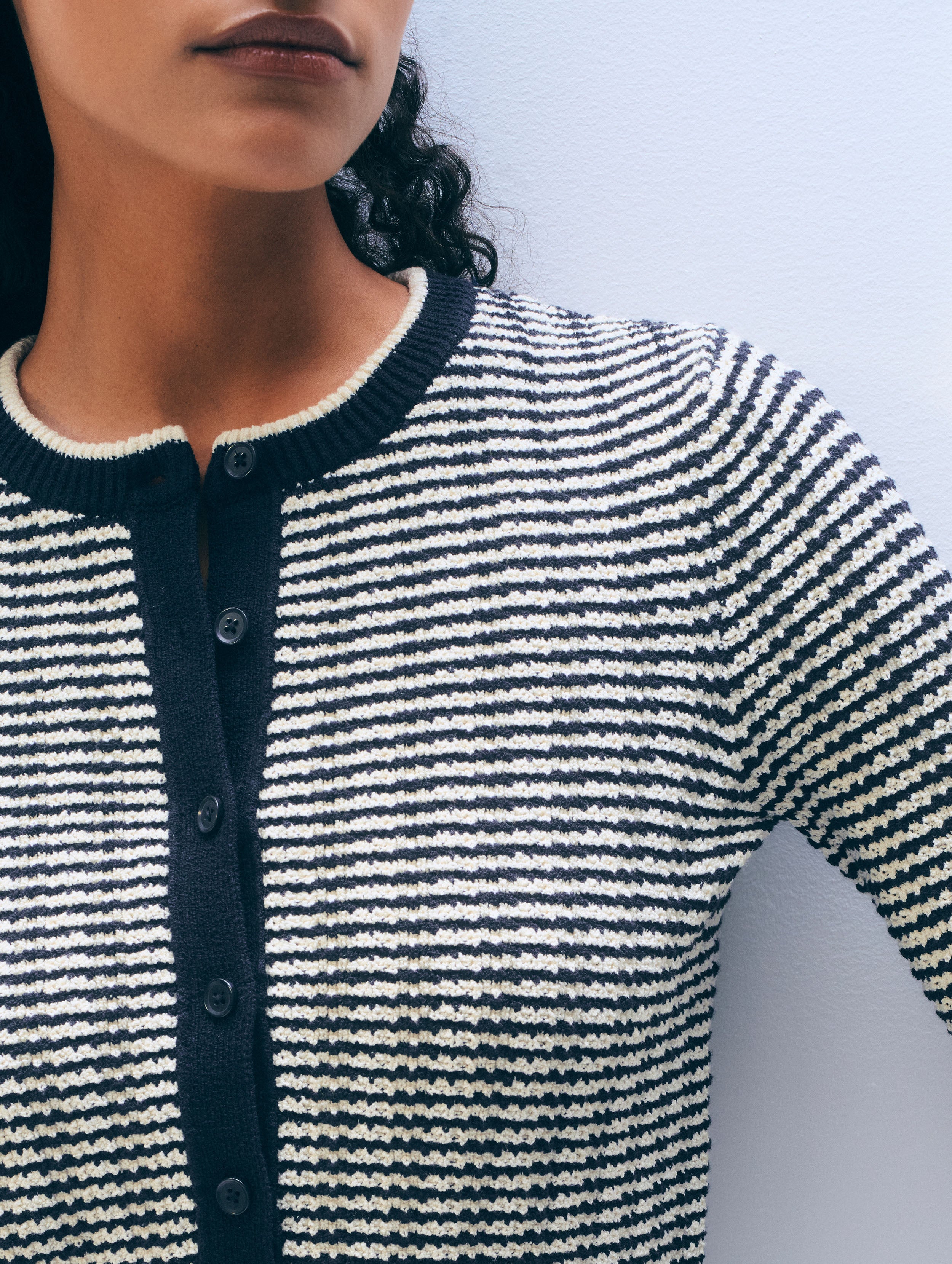Bouclé Cardigan | Midnight