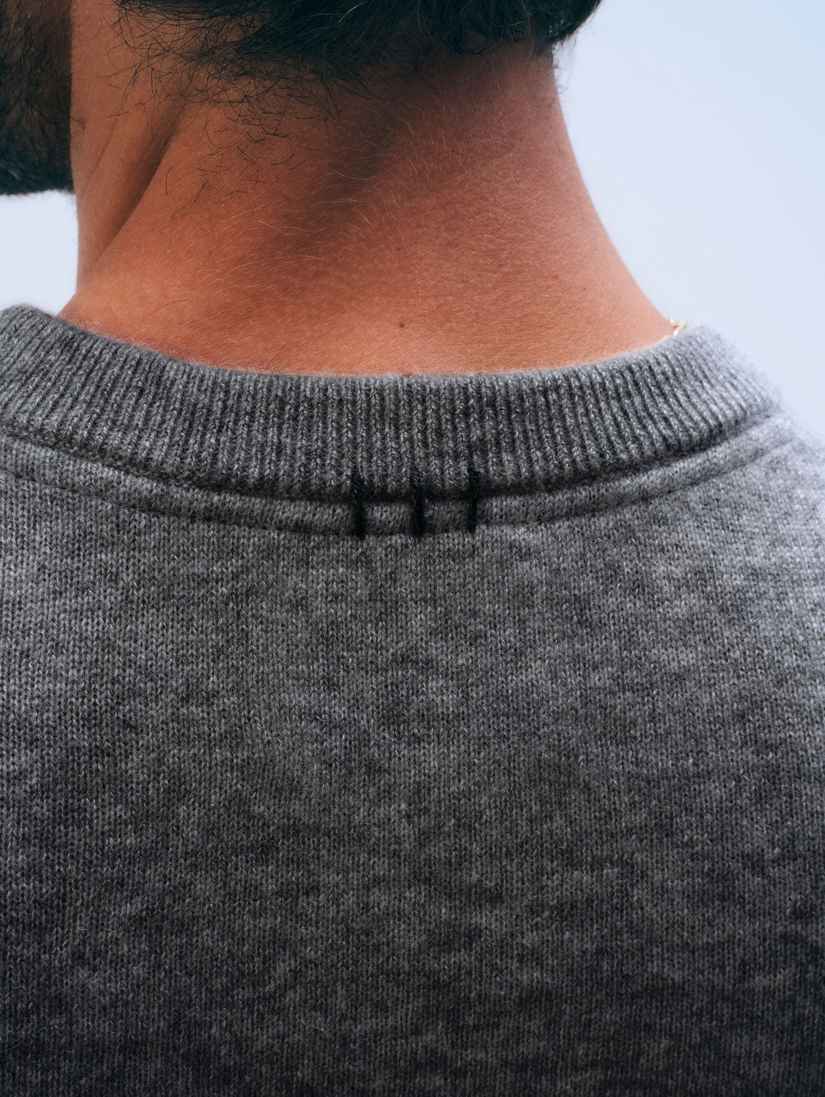 Cashmere Crewneck | Graphite Heather