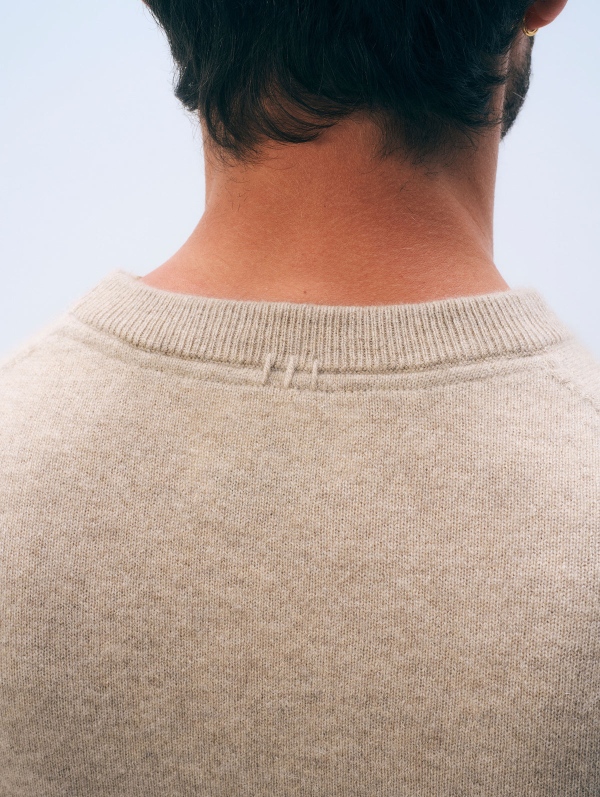 Cashmere Crewneck | Taupe Heather