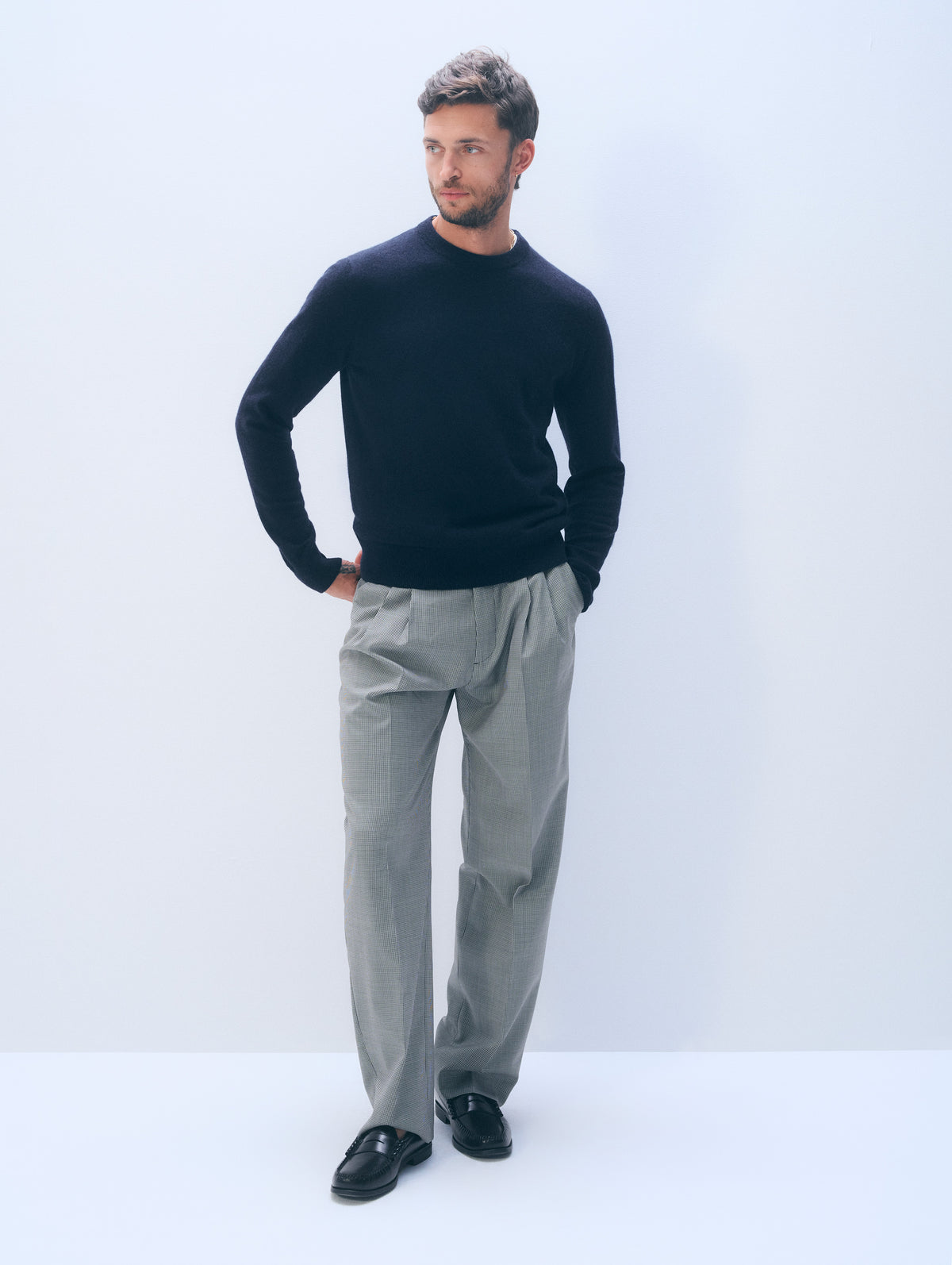 Cashmere Crewneck | Deep Navy