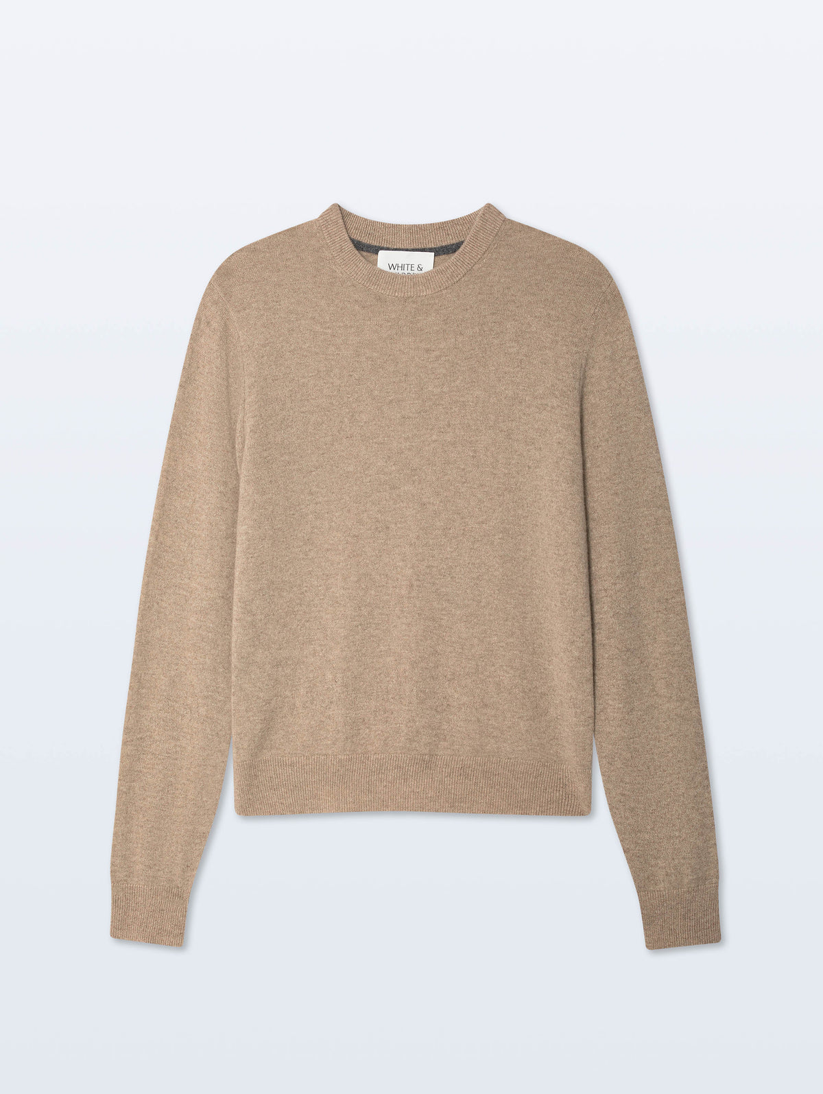 Cashmere Crewneck | Taupe Heather