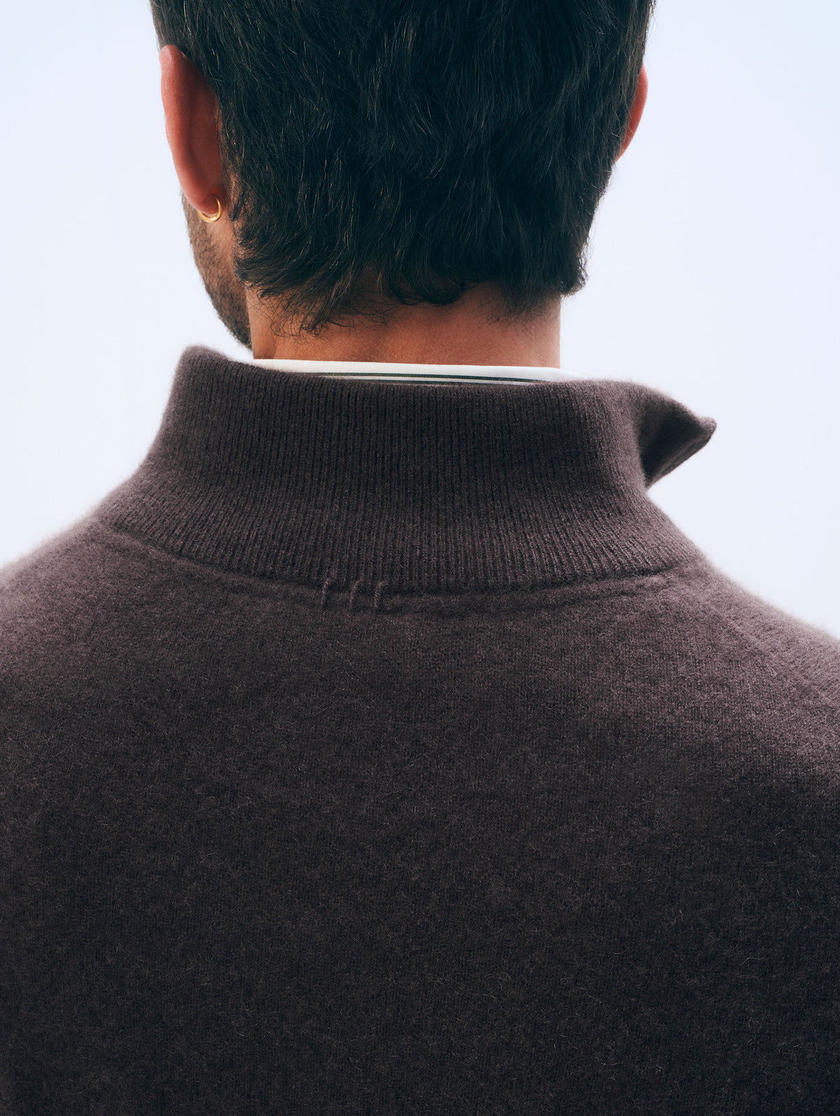 Cashmere Quarter Zip | Coffee Bean