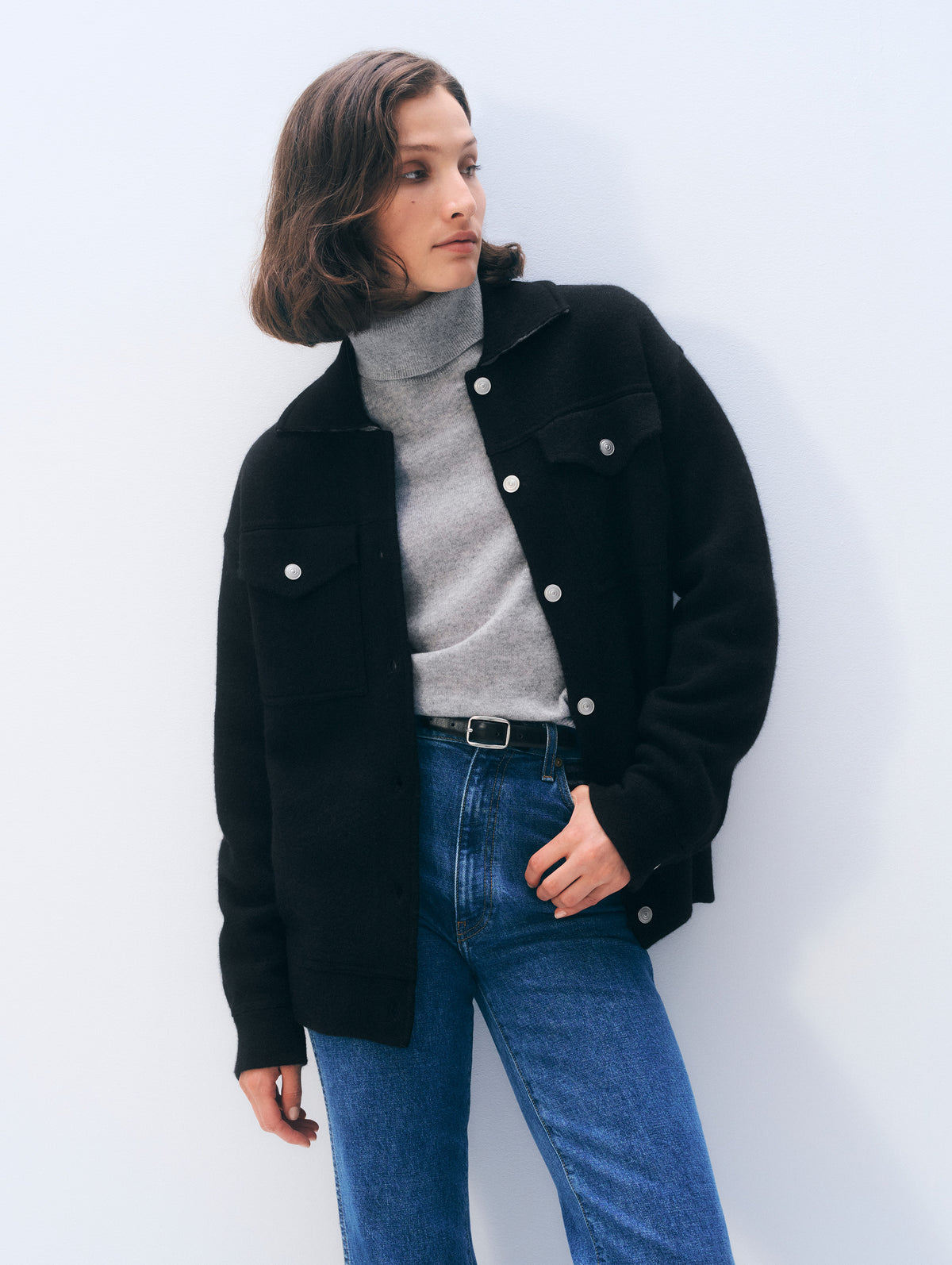 Cashmere Blend Chore Jacket