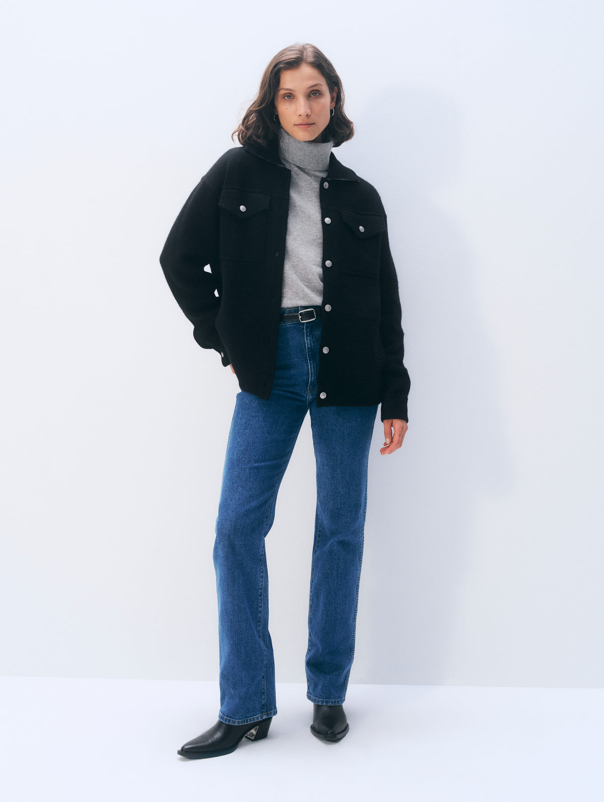 Cashmere Blend Chore Jacket