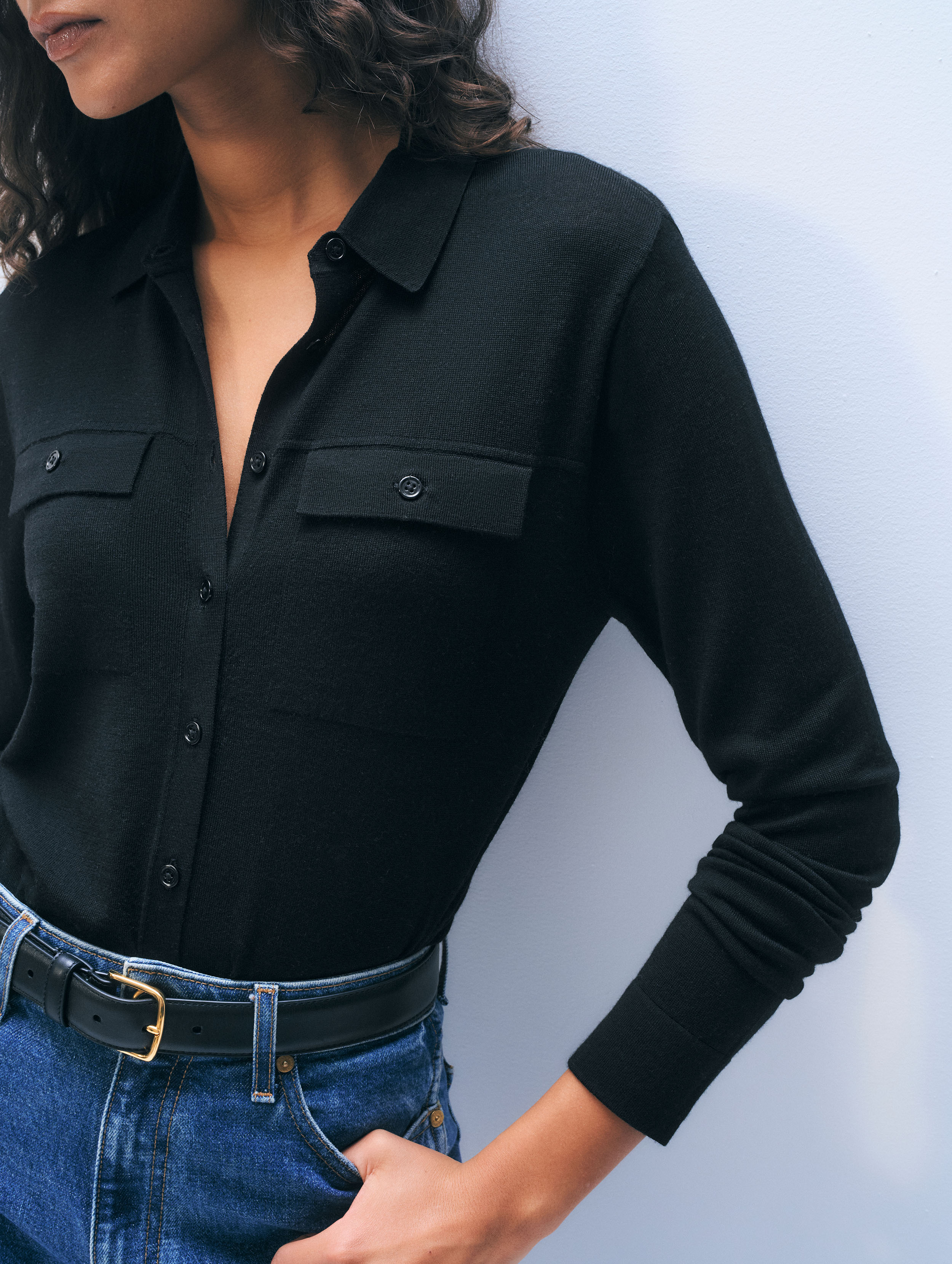 White & Warren | Superfine Merino Wool Shirt