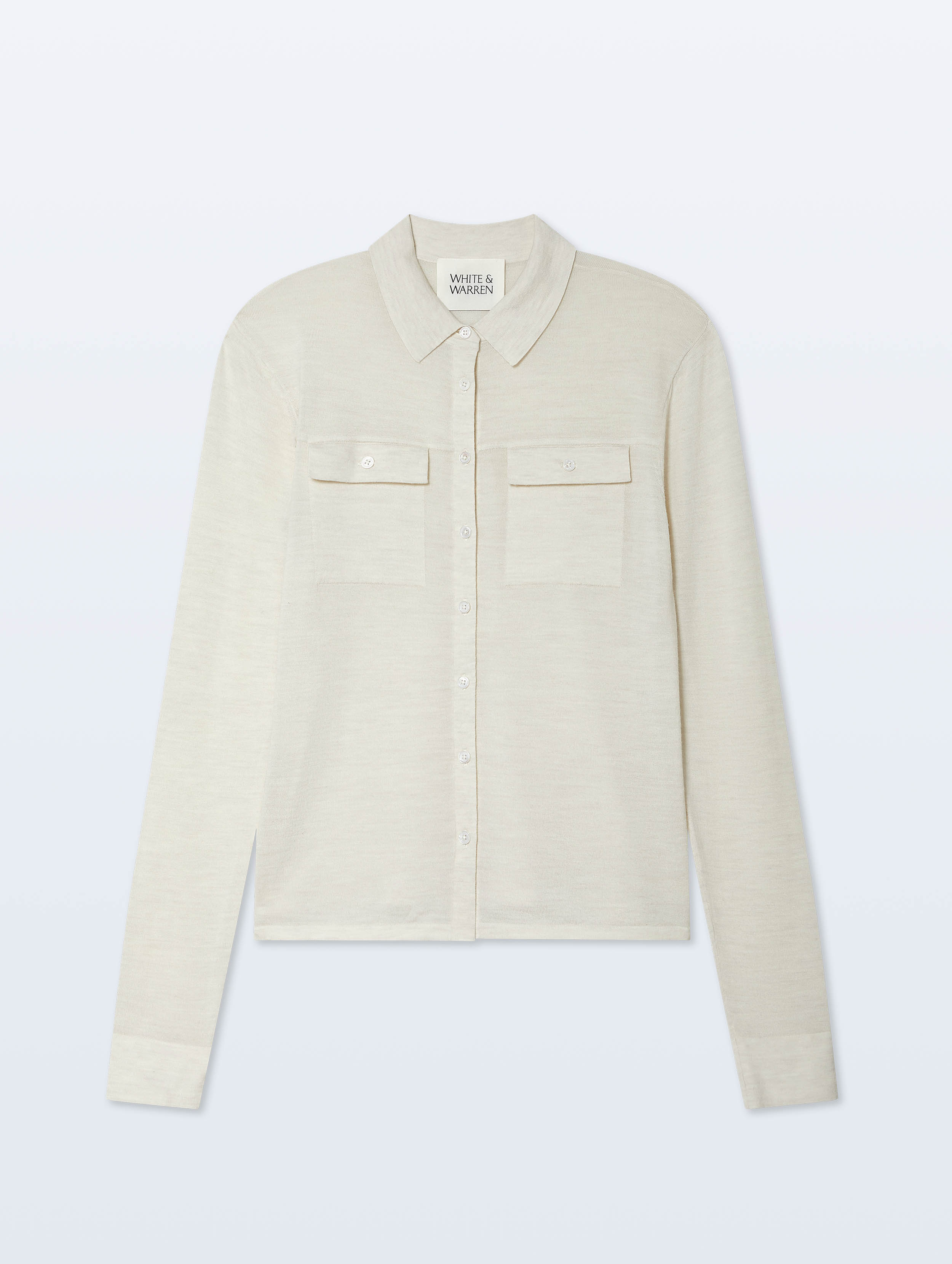 Superfine Merino Wool Shirt | Ivory