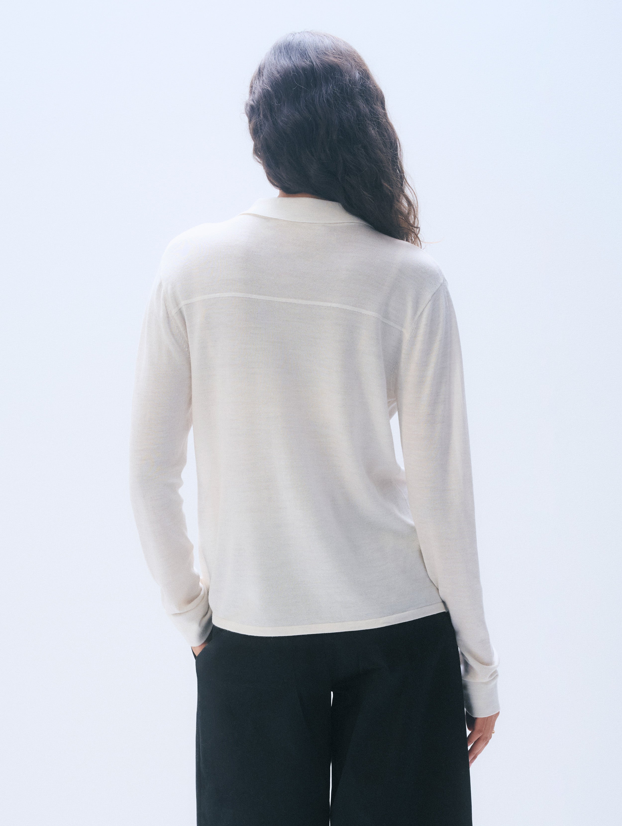 Superfine Merino Wool Shirt | Ivory