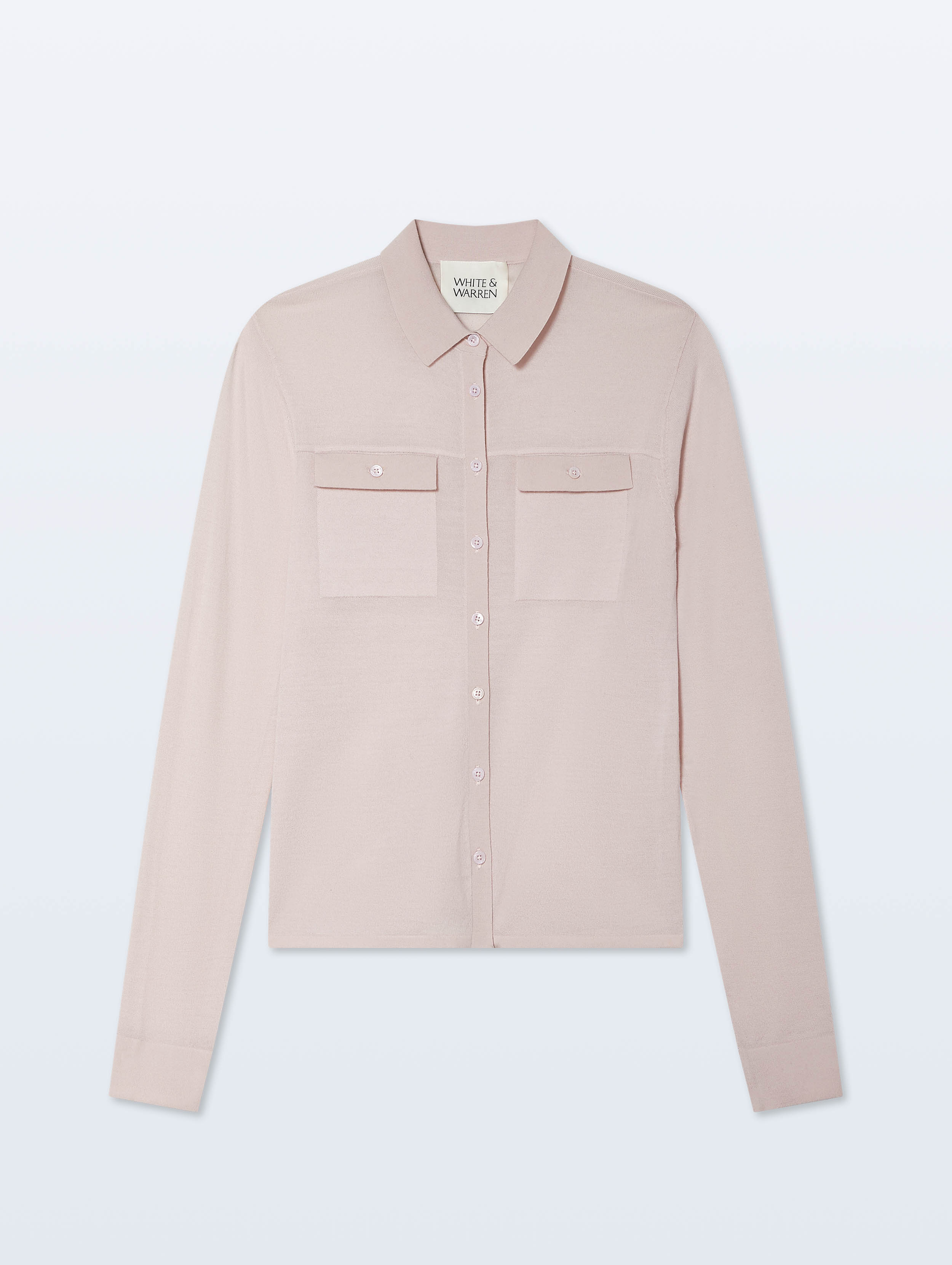 Superfine Merino Wool Shirt | Rosewater Pink