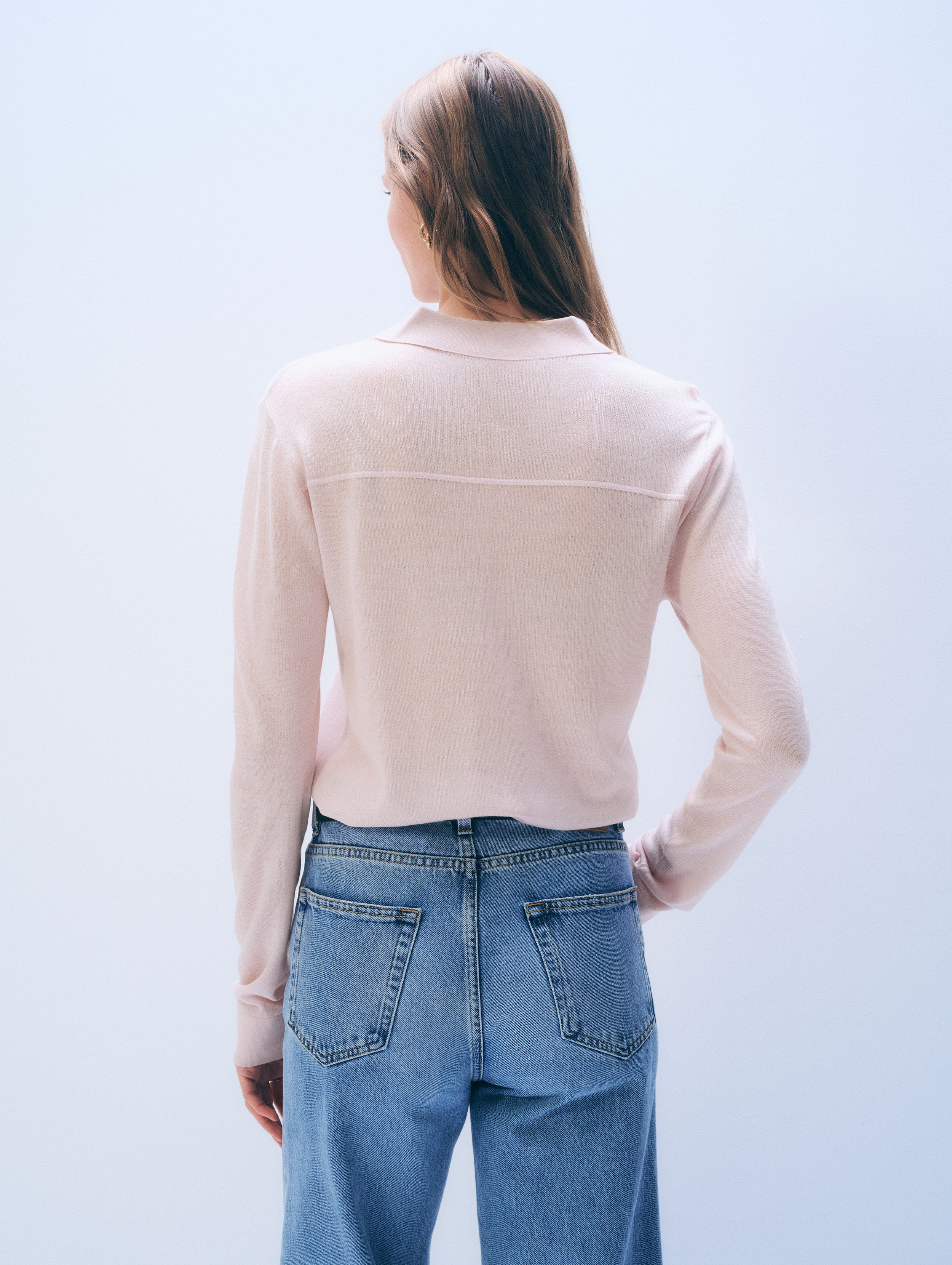Superfine Merino Wool Shirt | Rosewater Pink