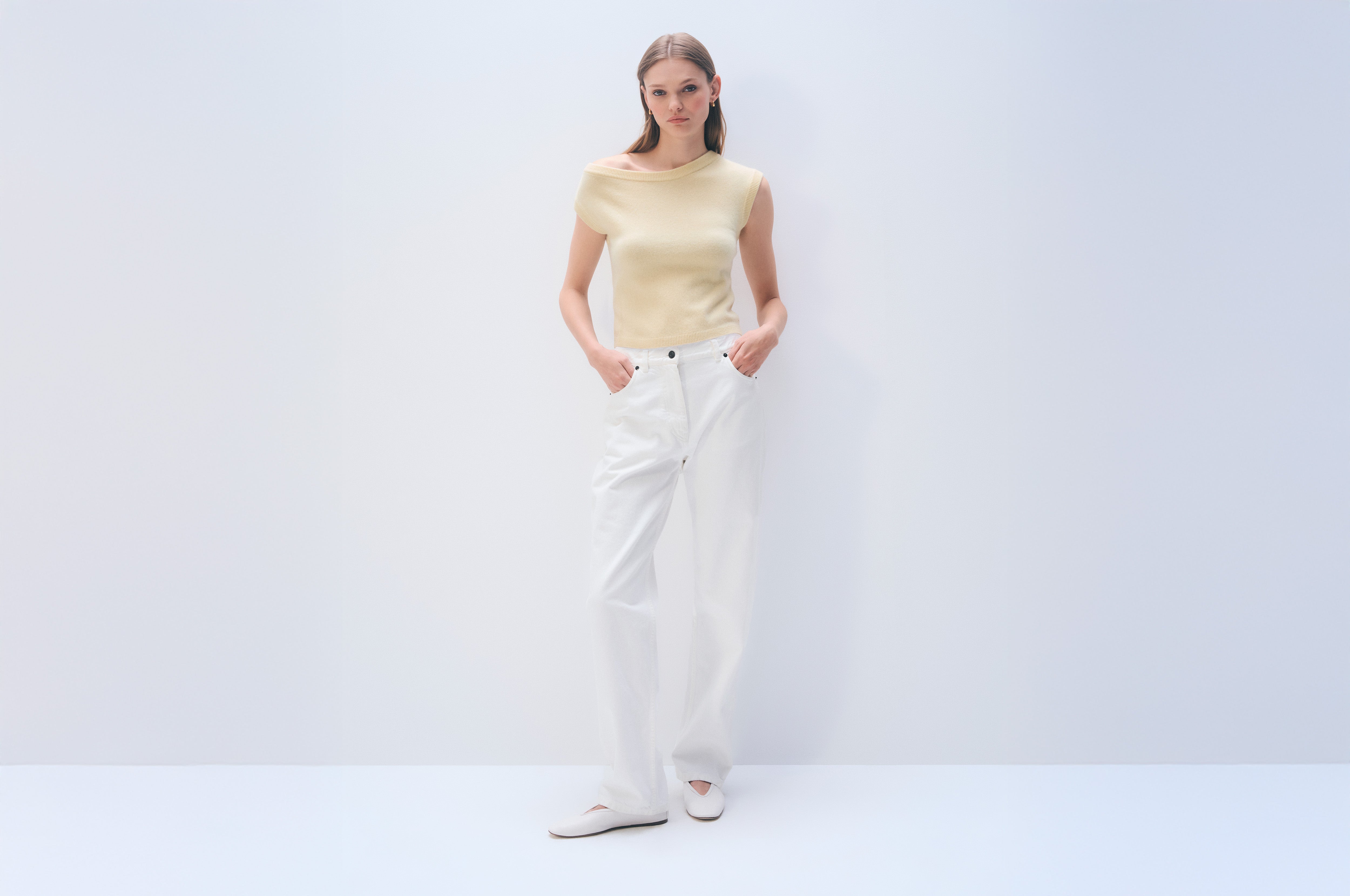 Cashmere Off Shoulder Top | Lemonade