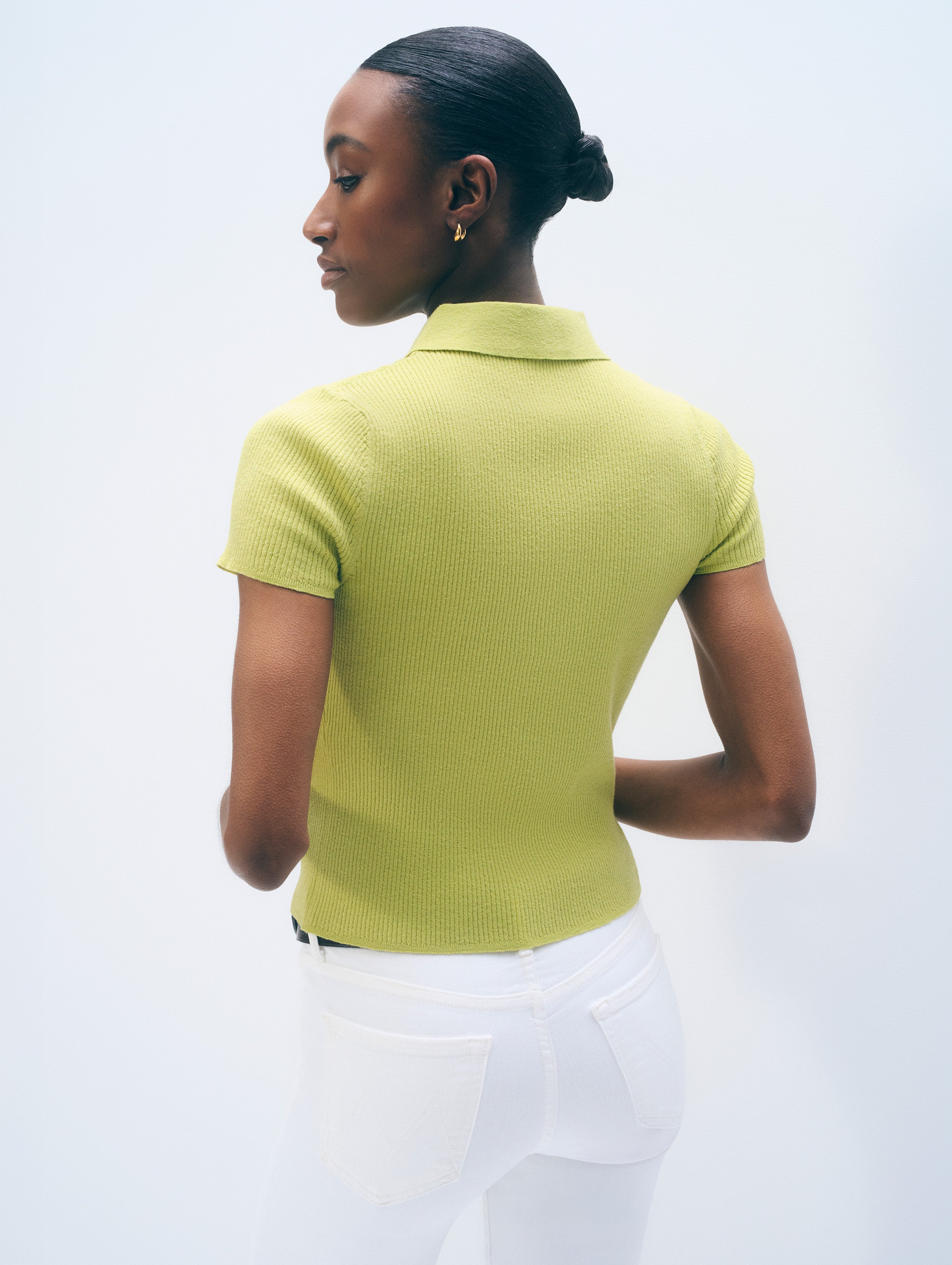 Linen Blend Top | Linden Green