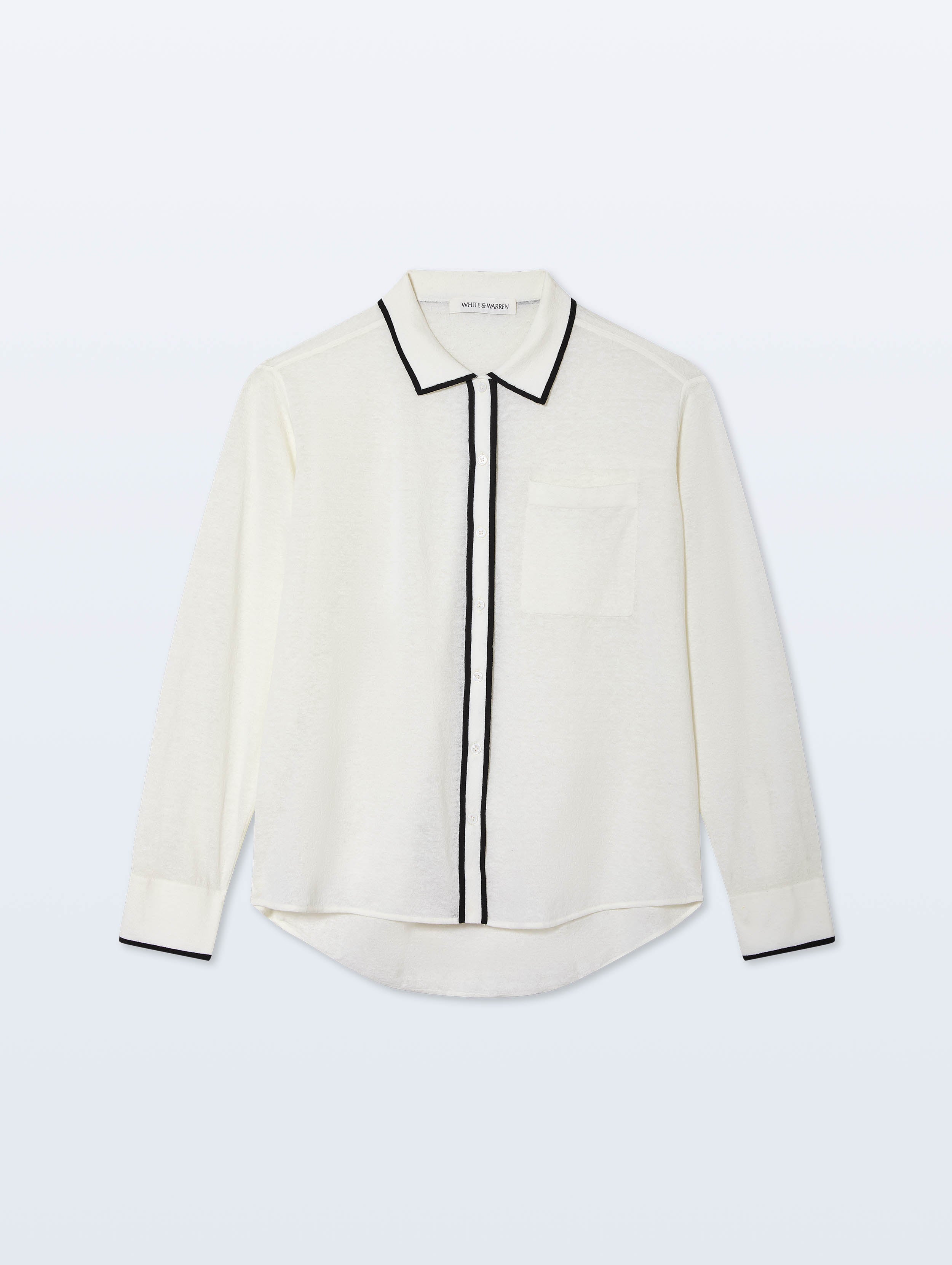 Linen Blend Shirt | White