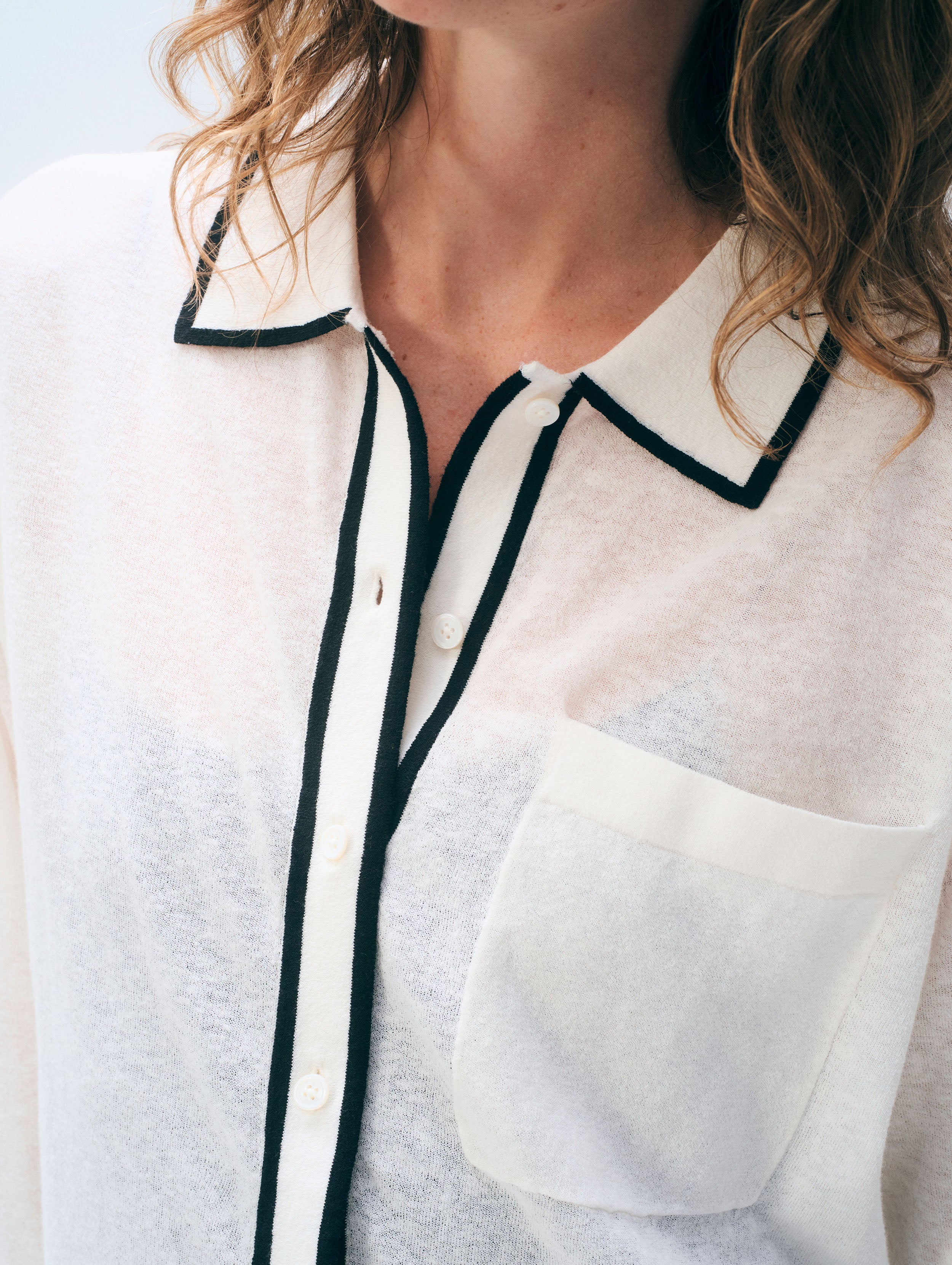 Linen Blend Shirt | White
