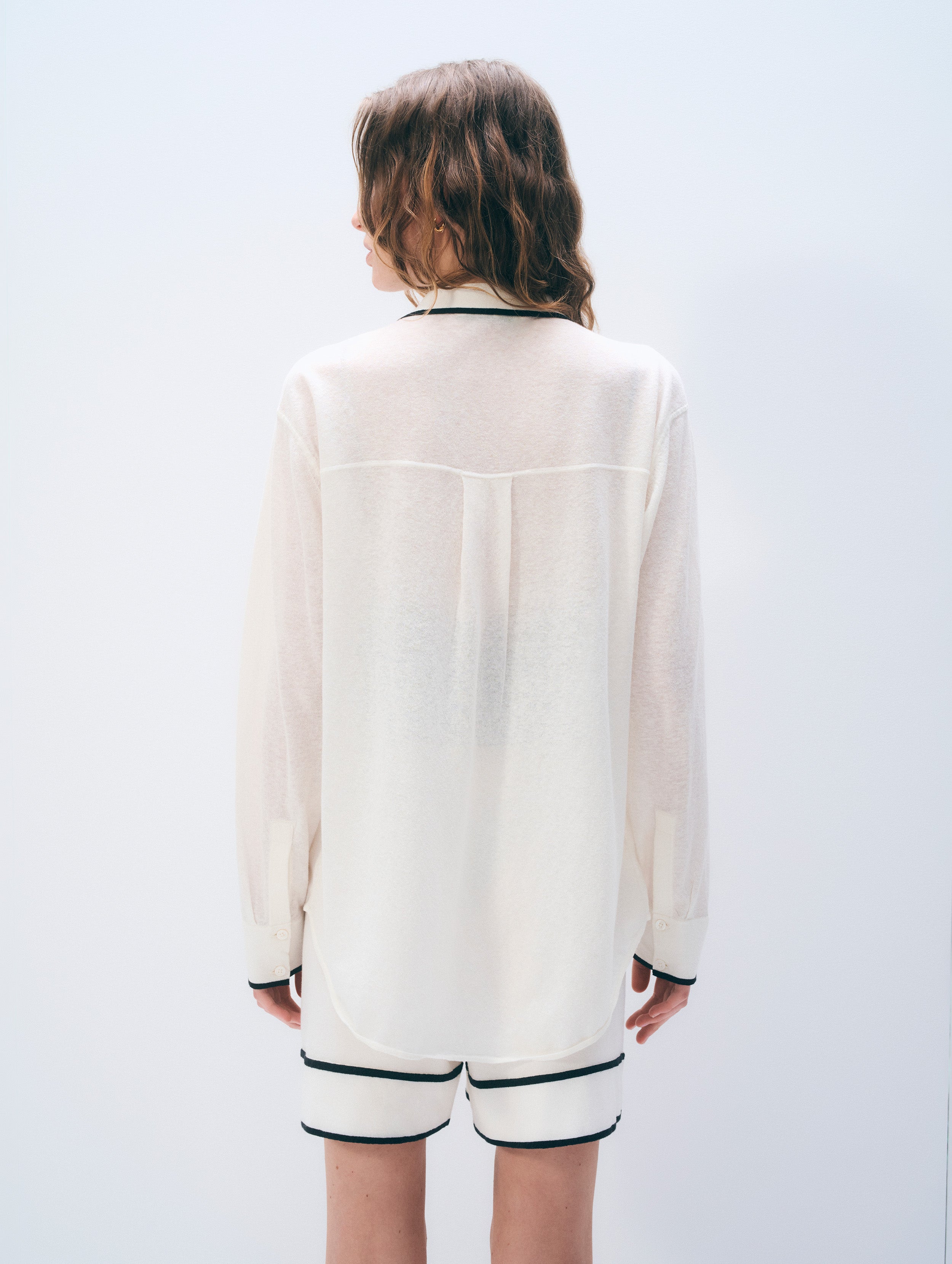 Linen Blend Shirt | White