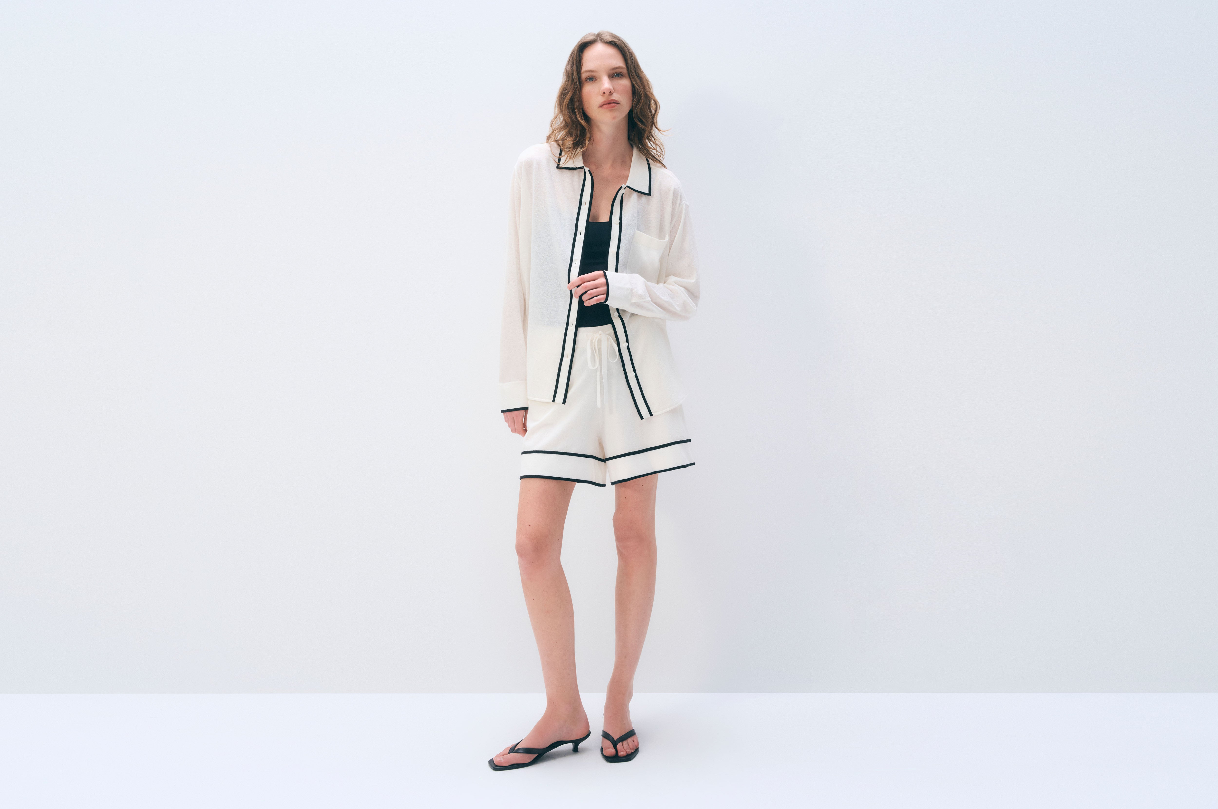 Linen Blend Shirt | White