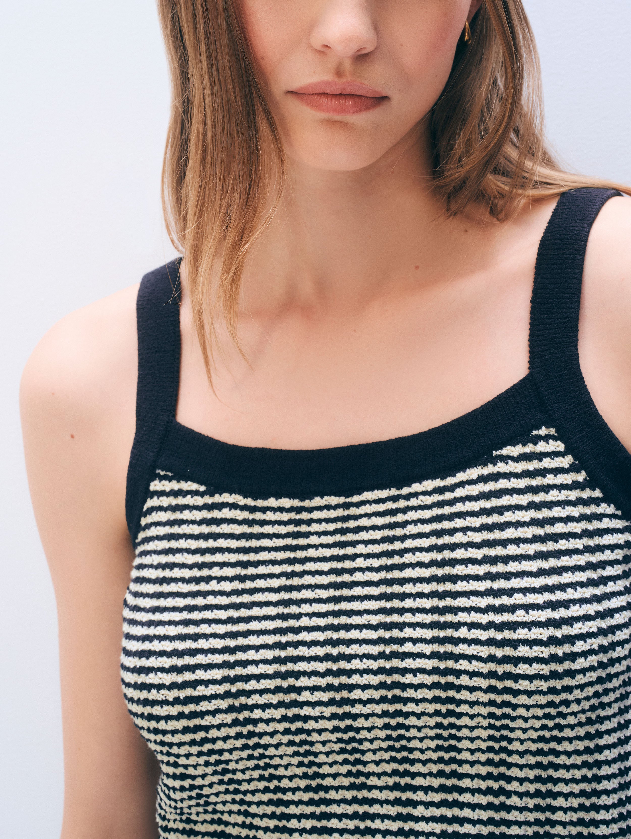Bouclé Tank Top | Midnight
