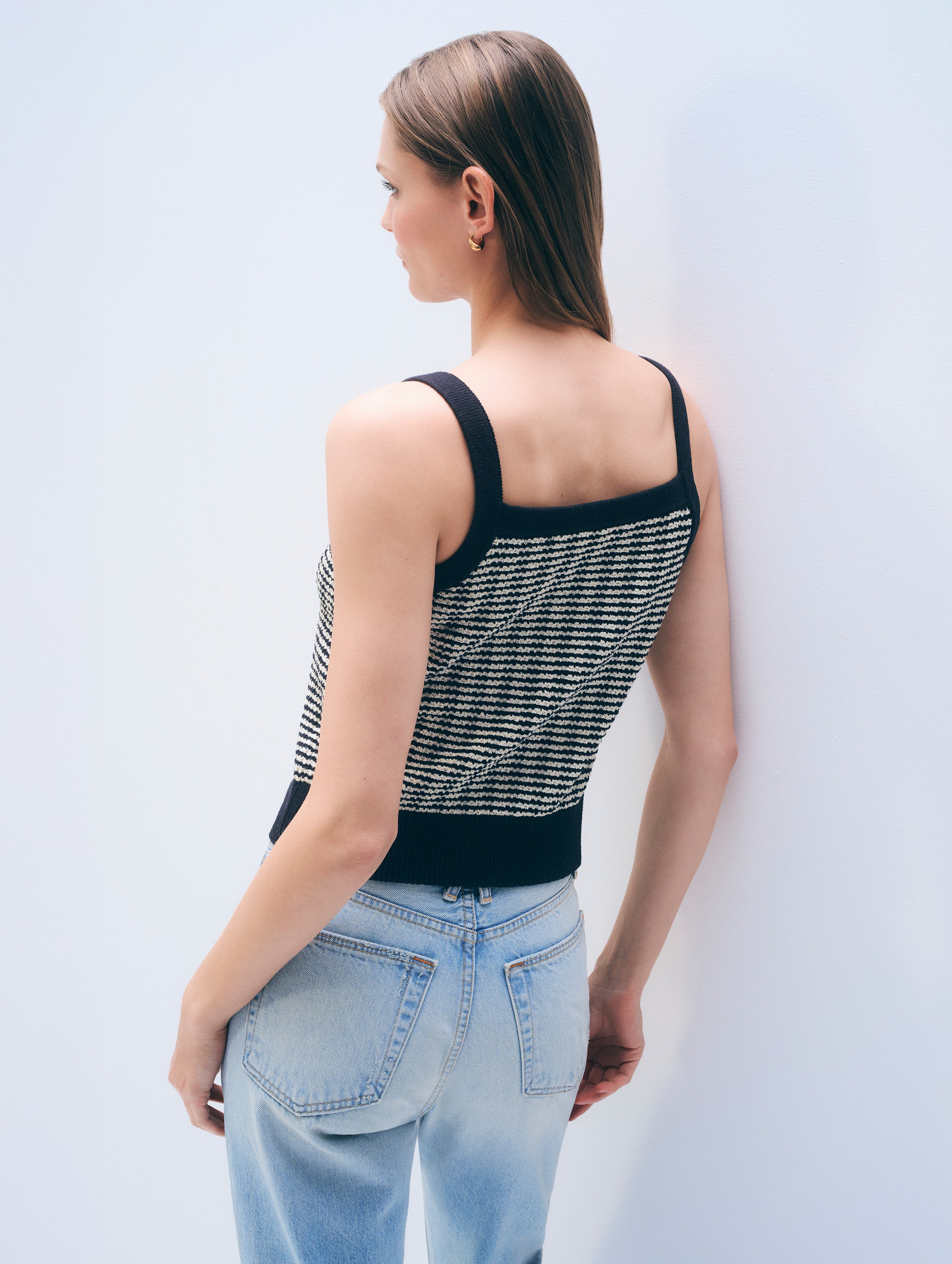 Bouclé Tank Top | Midnight