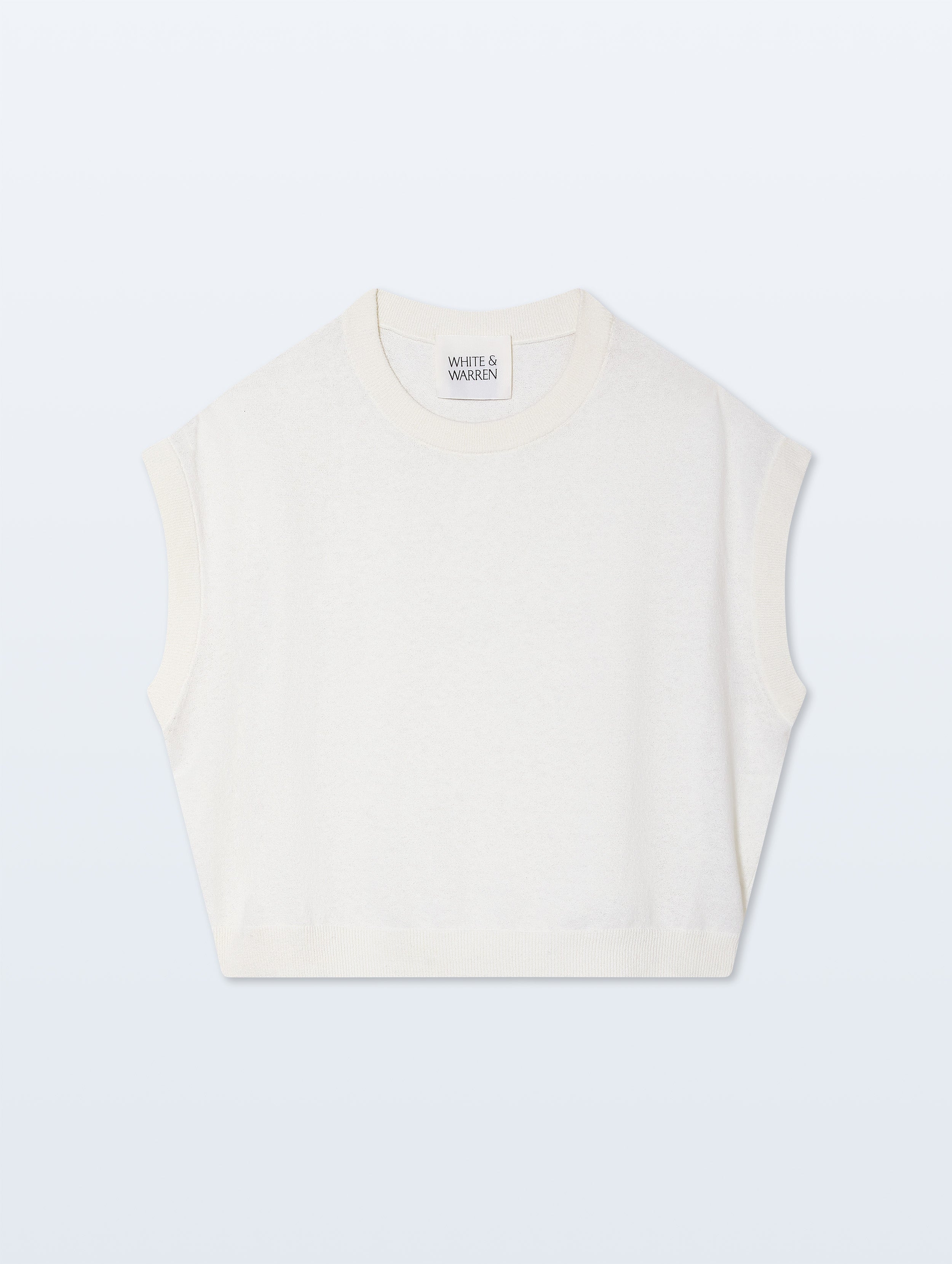 Linen Blend T-Shirt | White