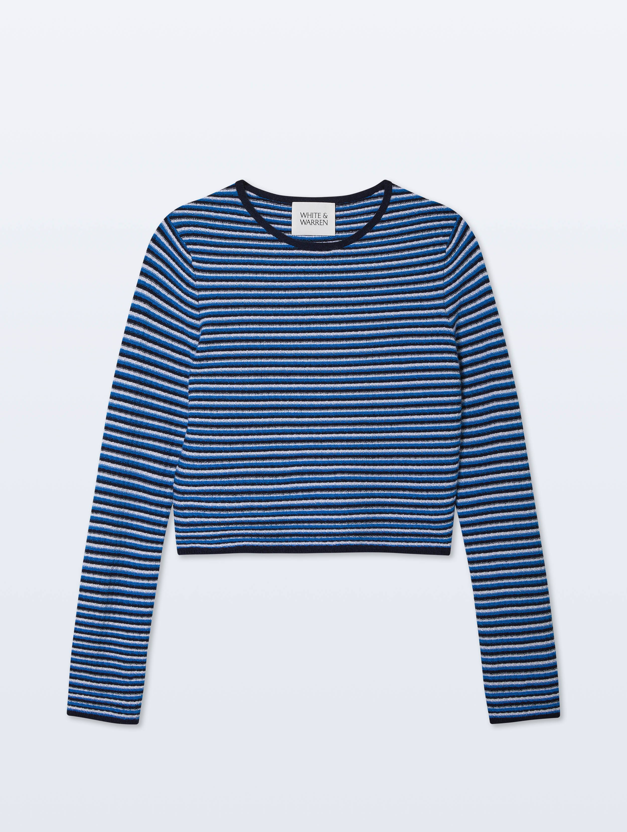 Cashmere Striped Sweater | Blue Stripe