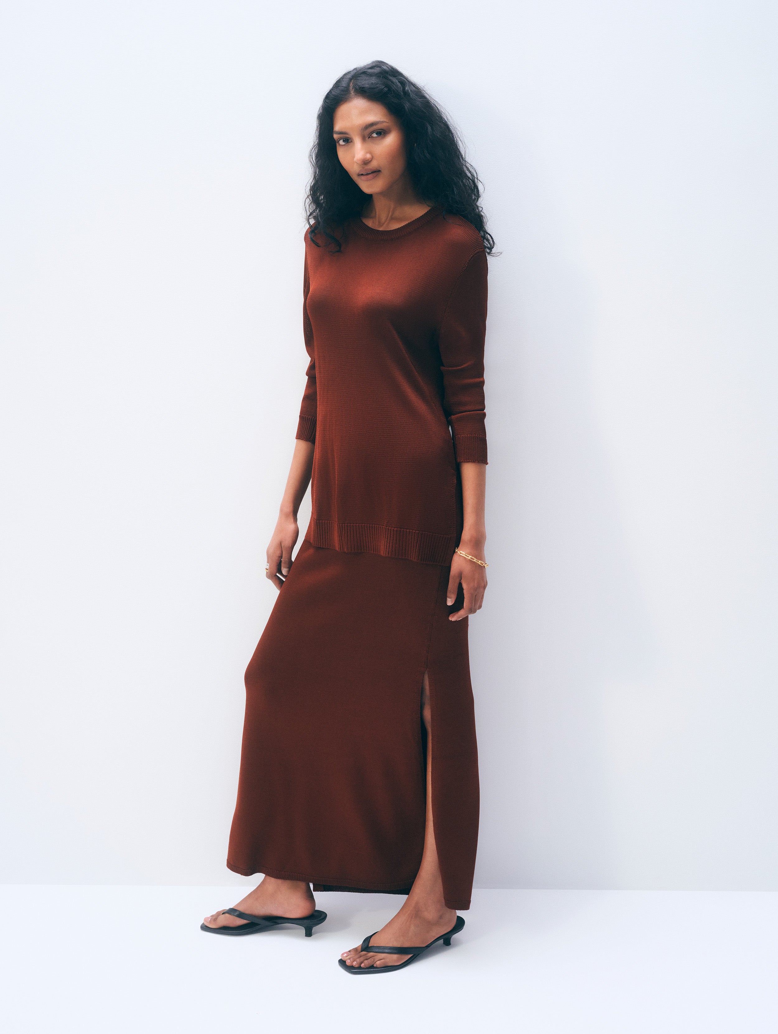 Luster Viscose Skirt