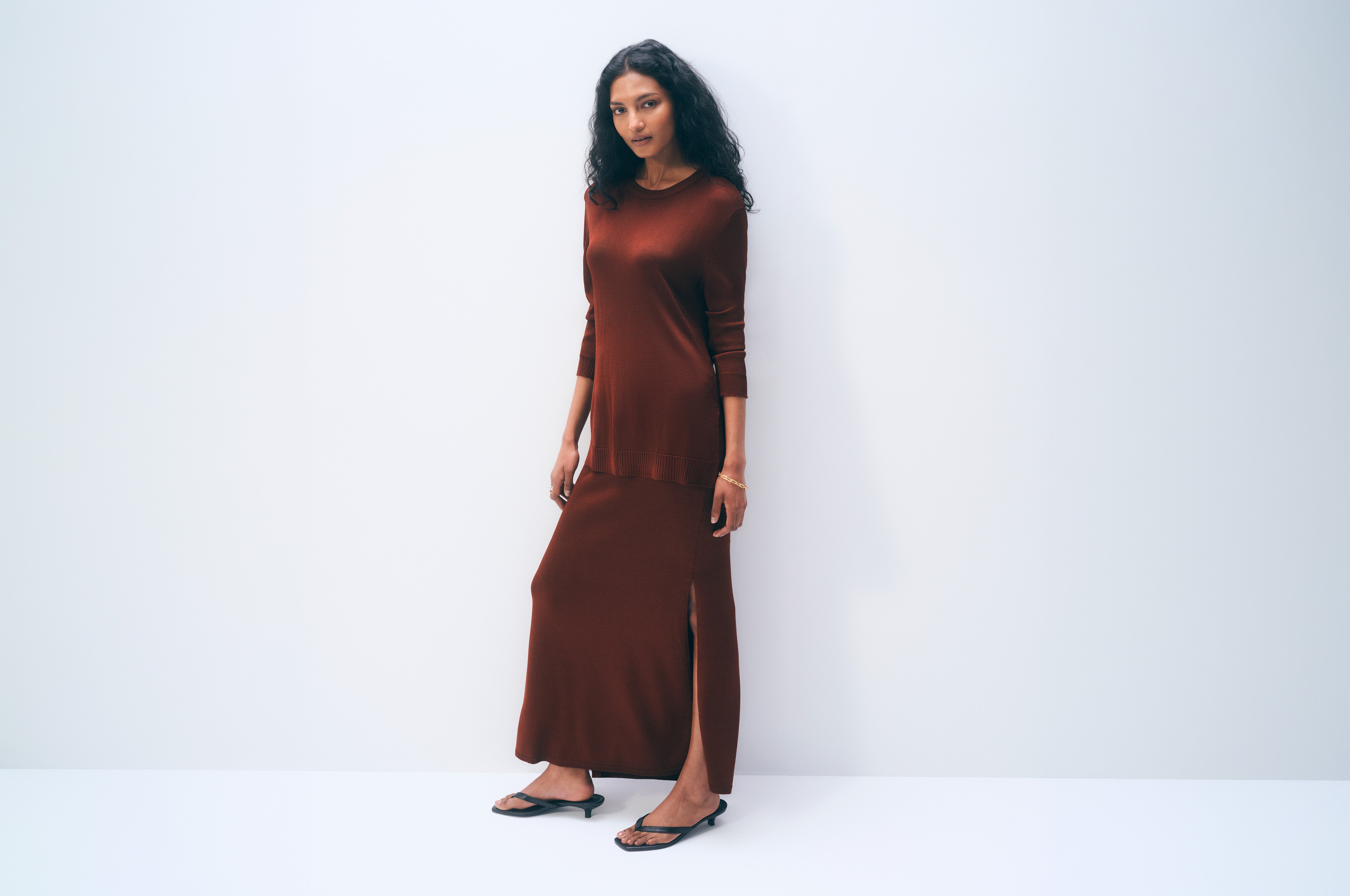 Luster Viscose Skirt