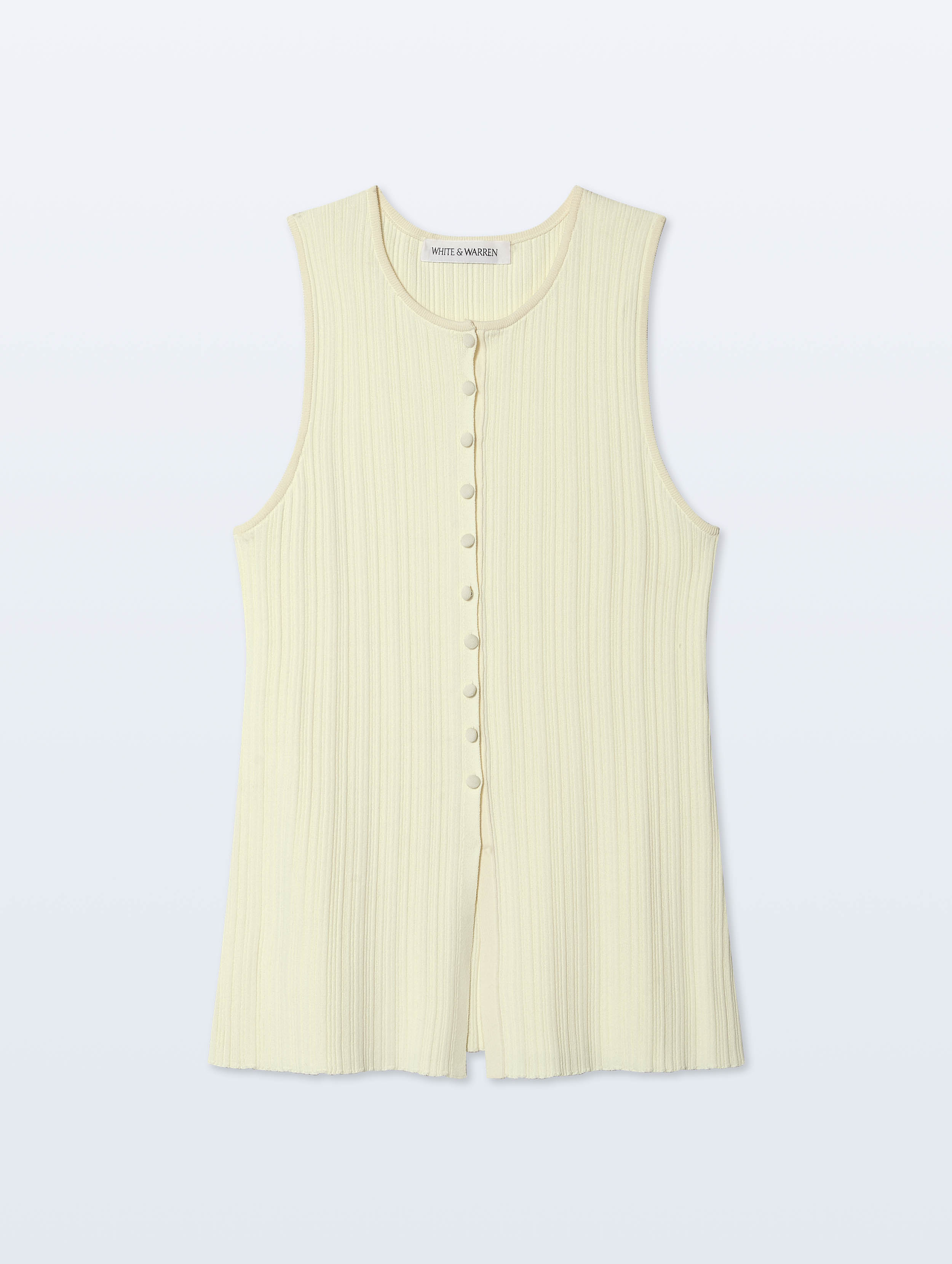 Superfine Viscose Vest | Frosted Lemon