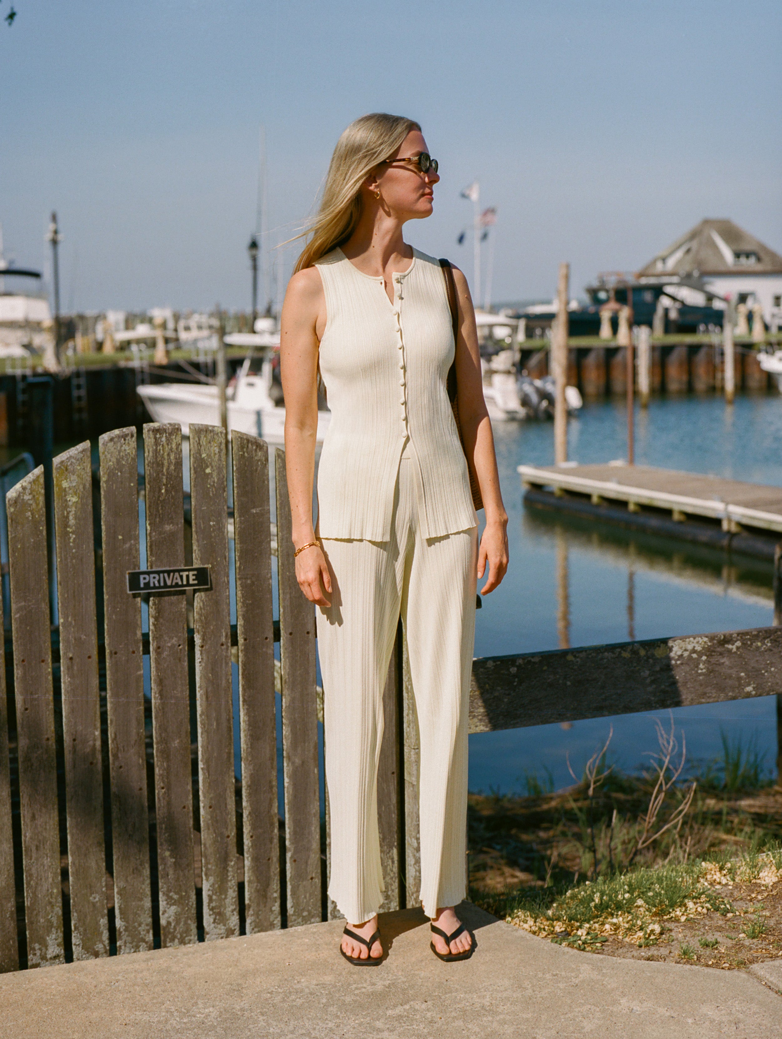 Superfine Viscose Vest | Frosted Lemon