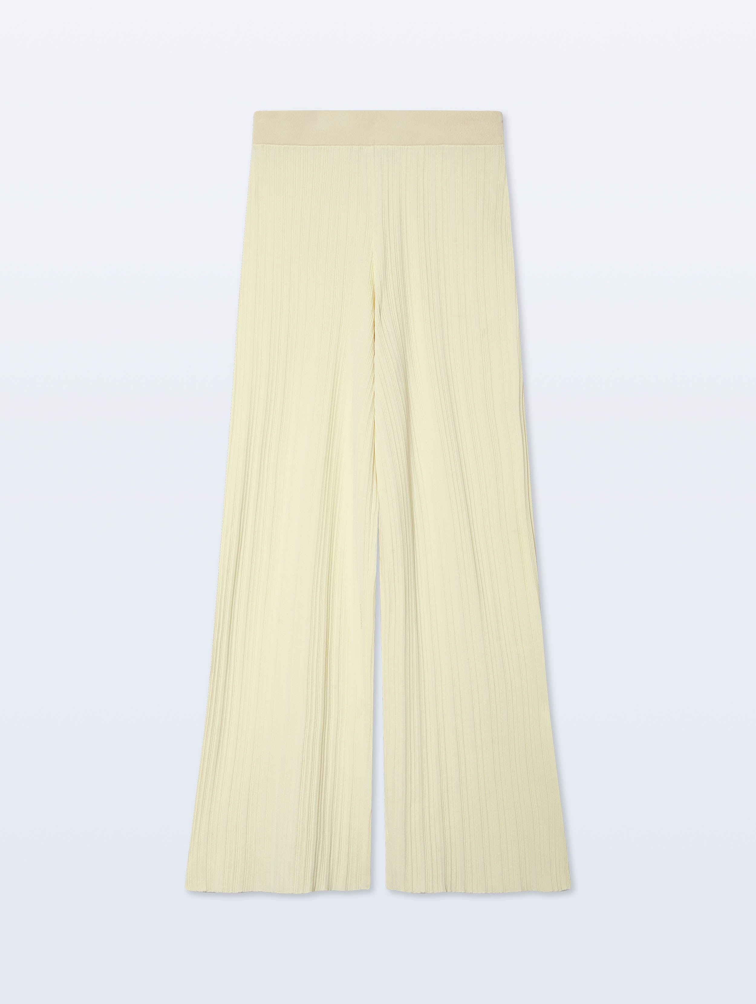 Superfine Viscose Palazzo Pants | Frosted Lemon