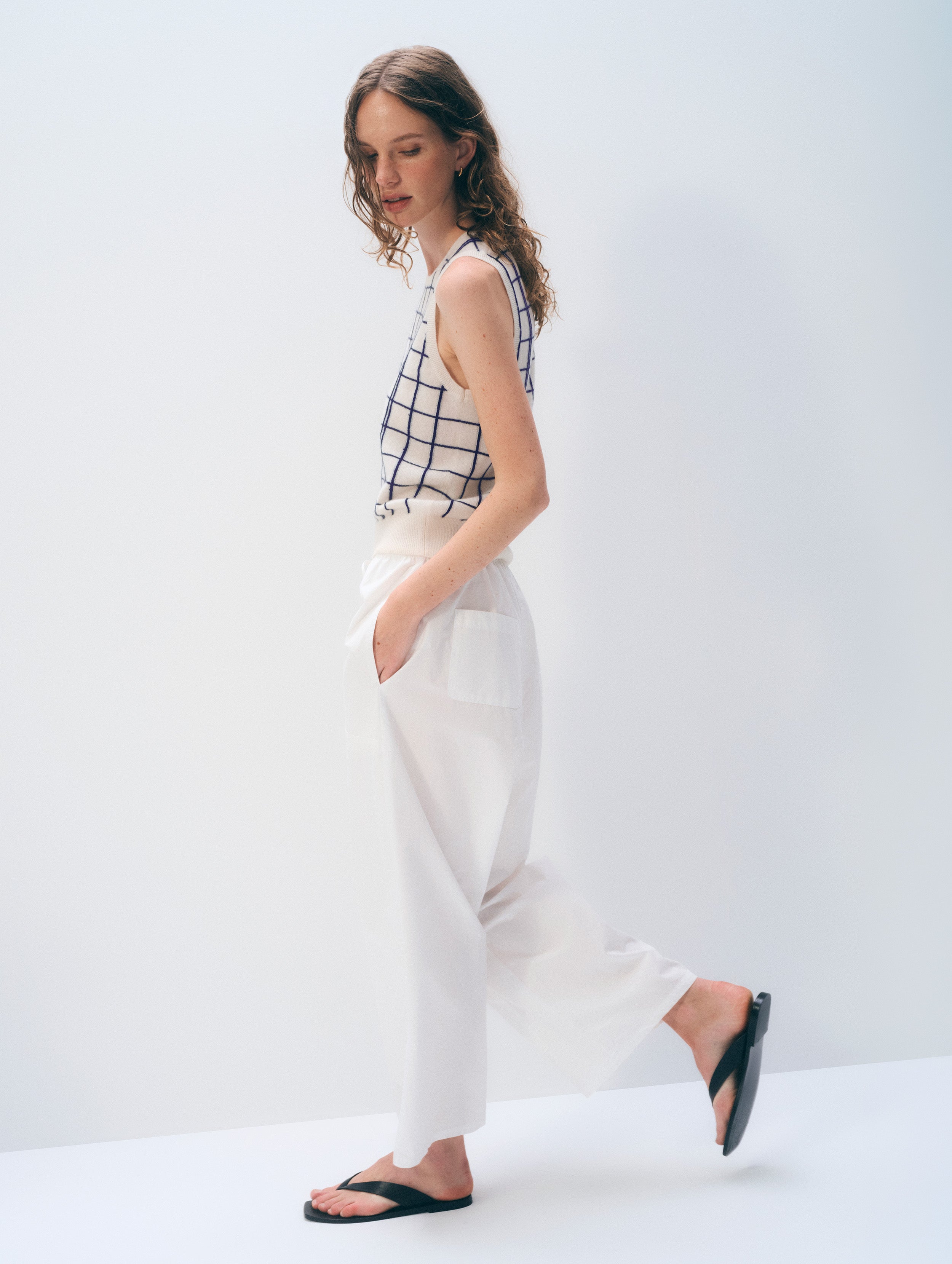 Cashmere Windowpane Vest