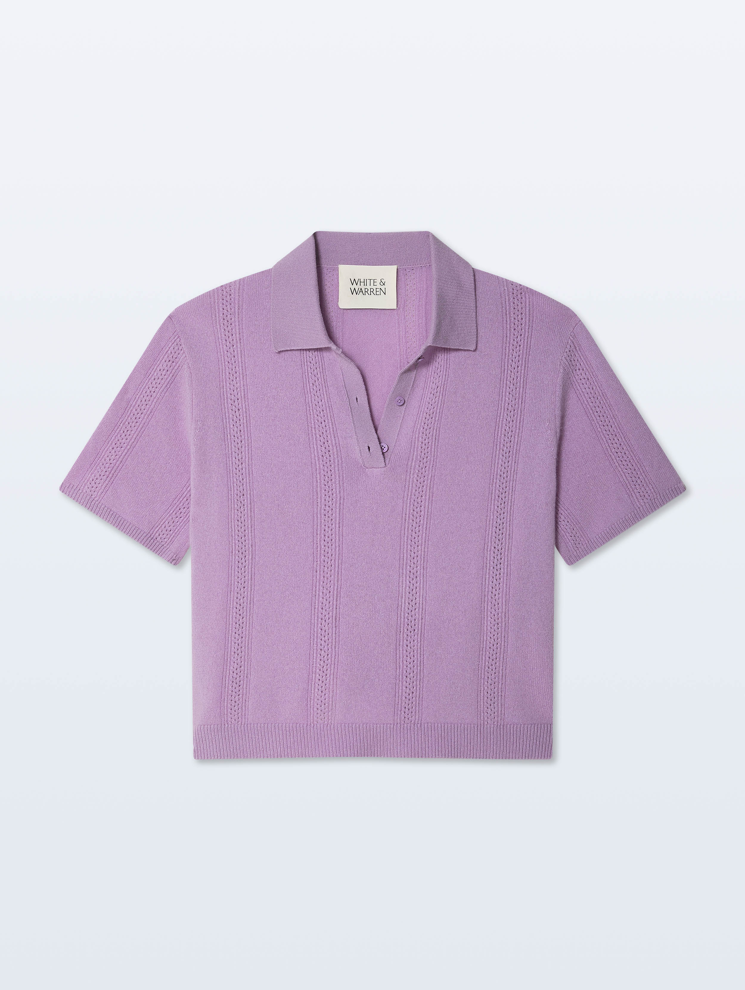 Cashmere Polo | Lavendar Fog