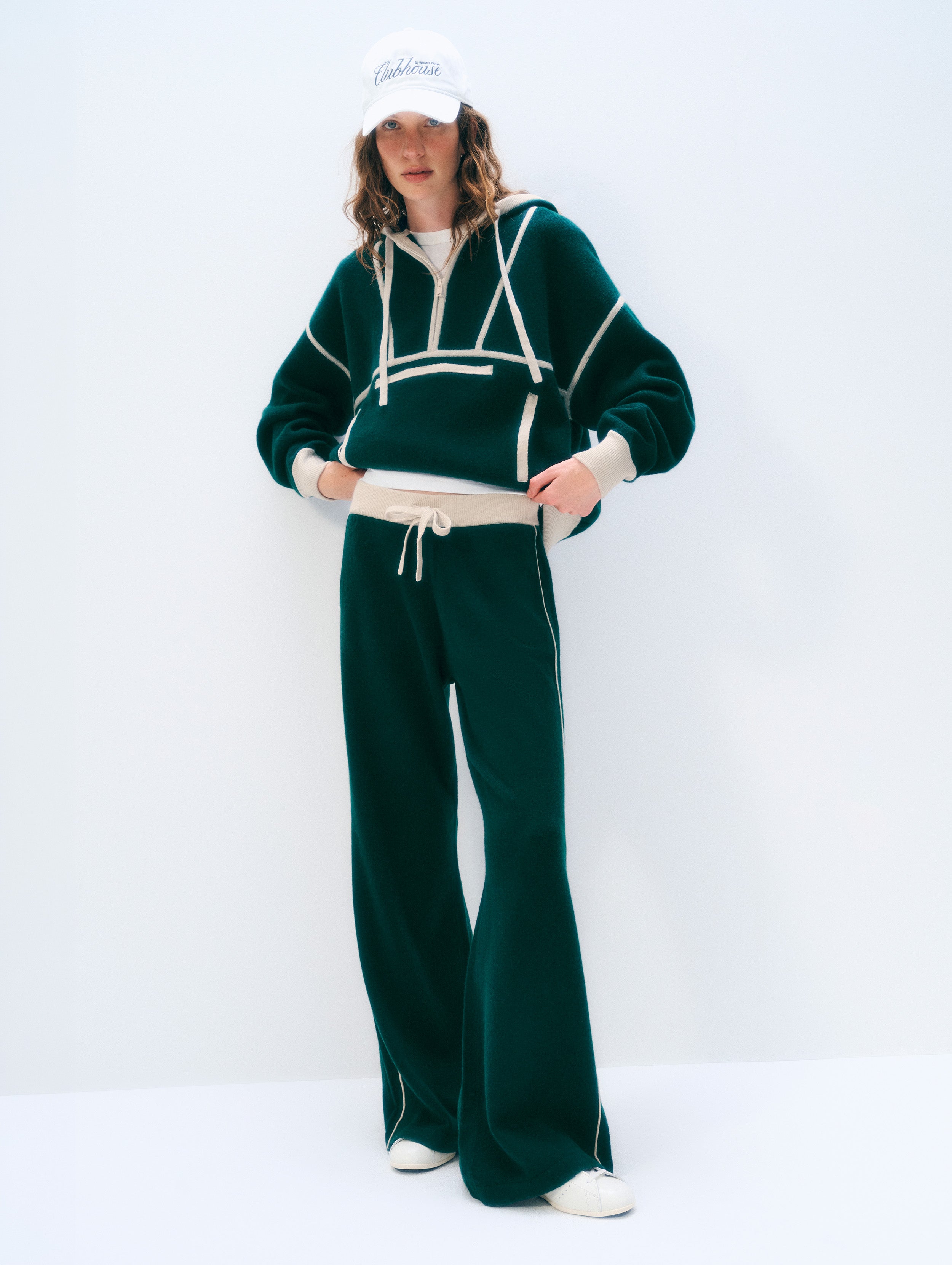 Cashmere Blend Track Pants