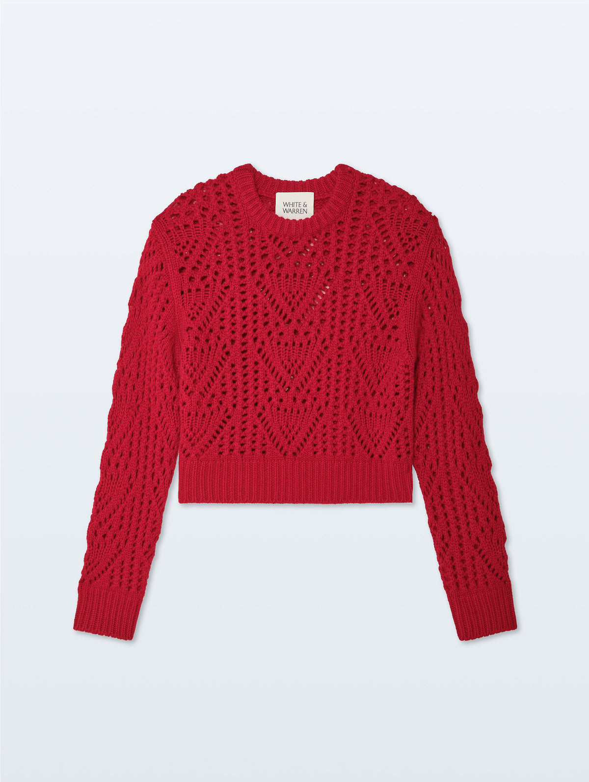 Cashmere Blend Crewneck Sweater | Chili