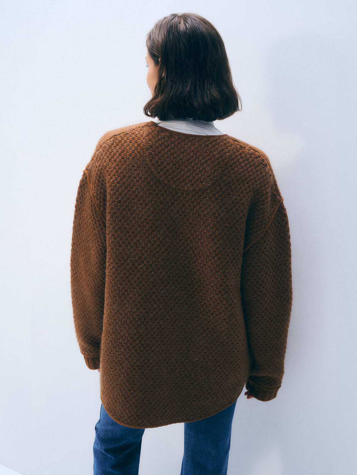 Merino Wool Blend Liner Coat | Butterscotch