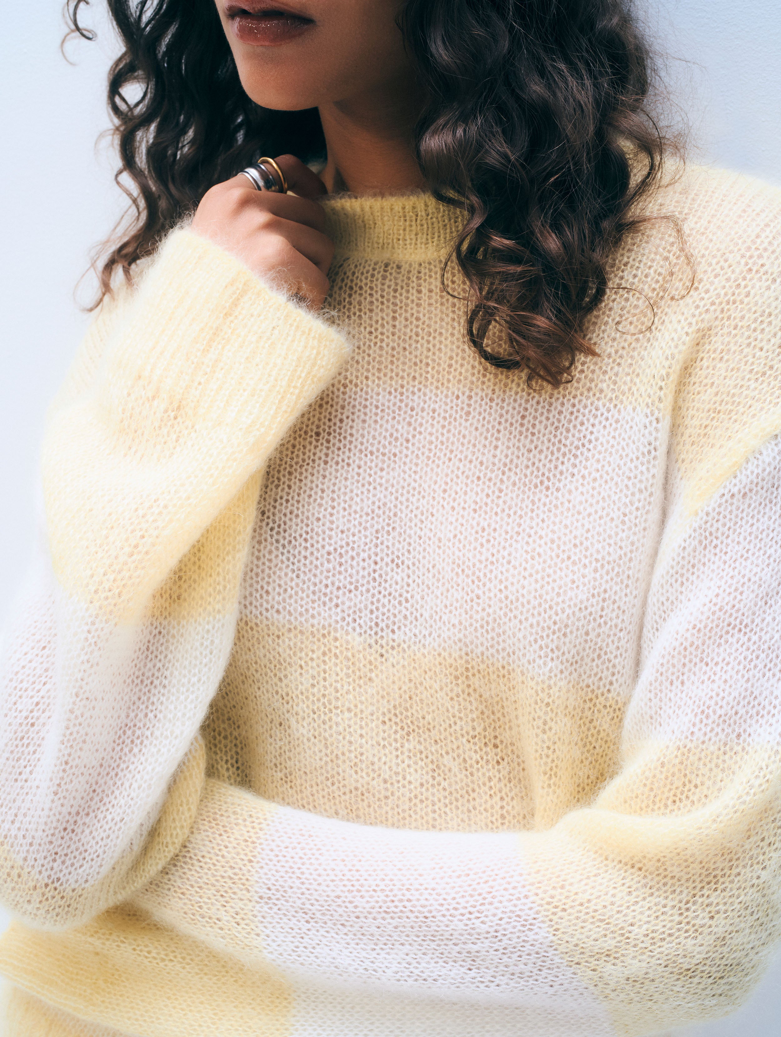Mohair Luxe Oversized Crewneck | Lemonade