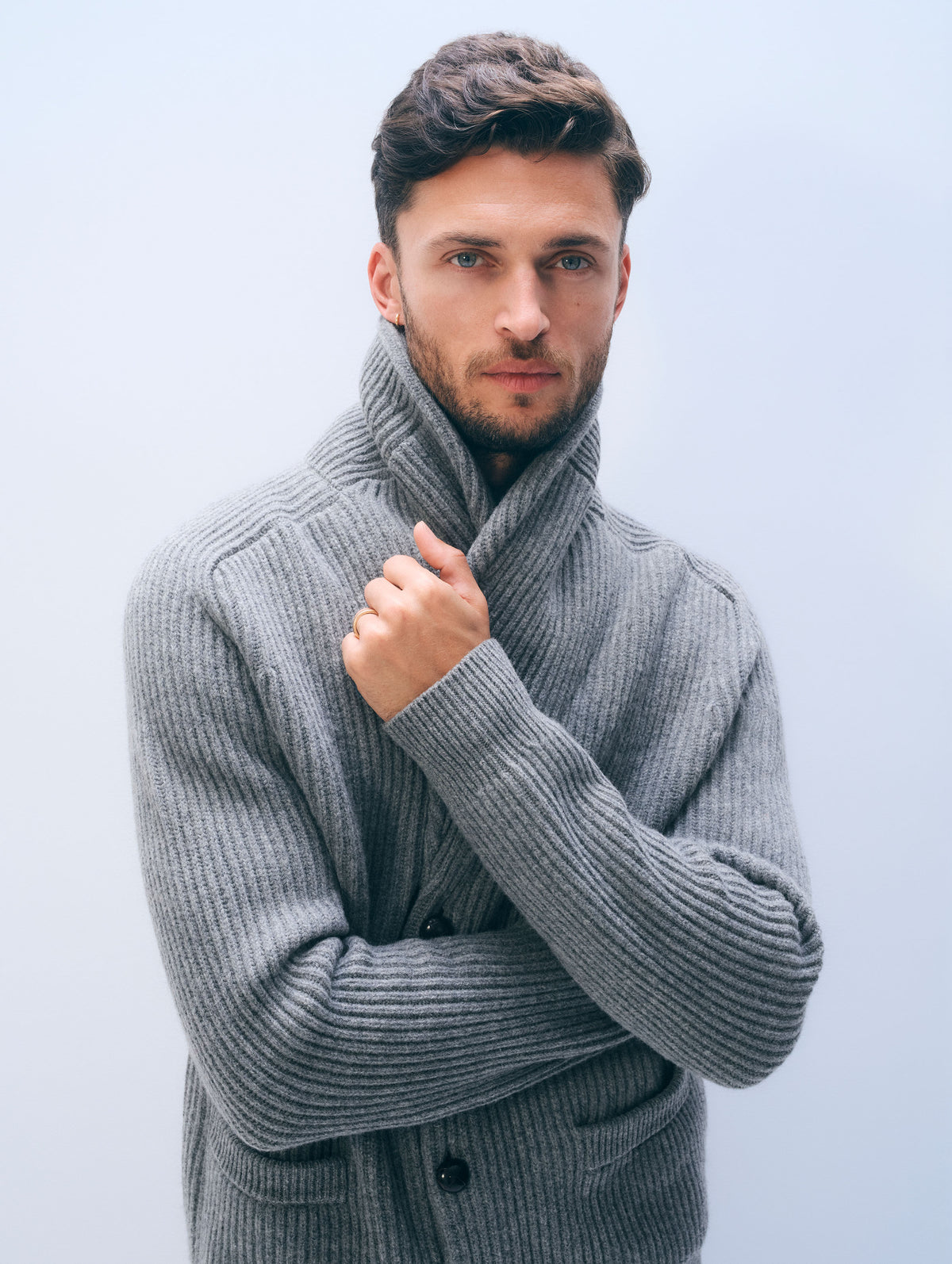 Merino Wool Donegal Shawl Cardigan | Ashwood