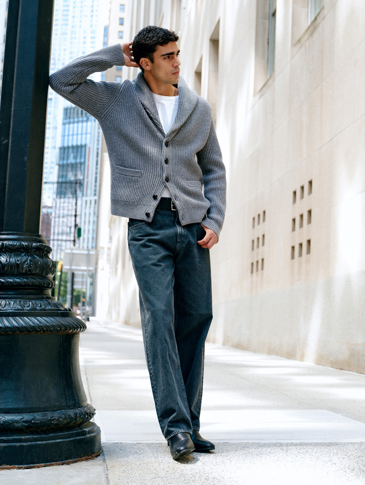 Merino Wool Donegal Shawl Cardigan | Ashwood