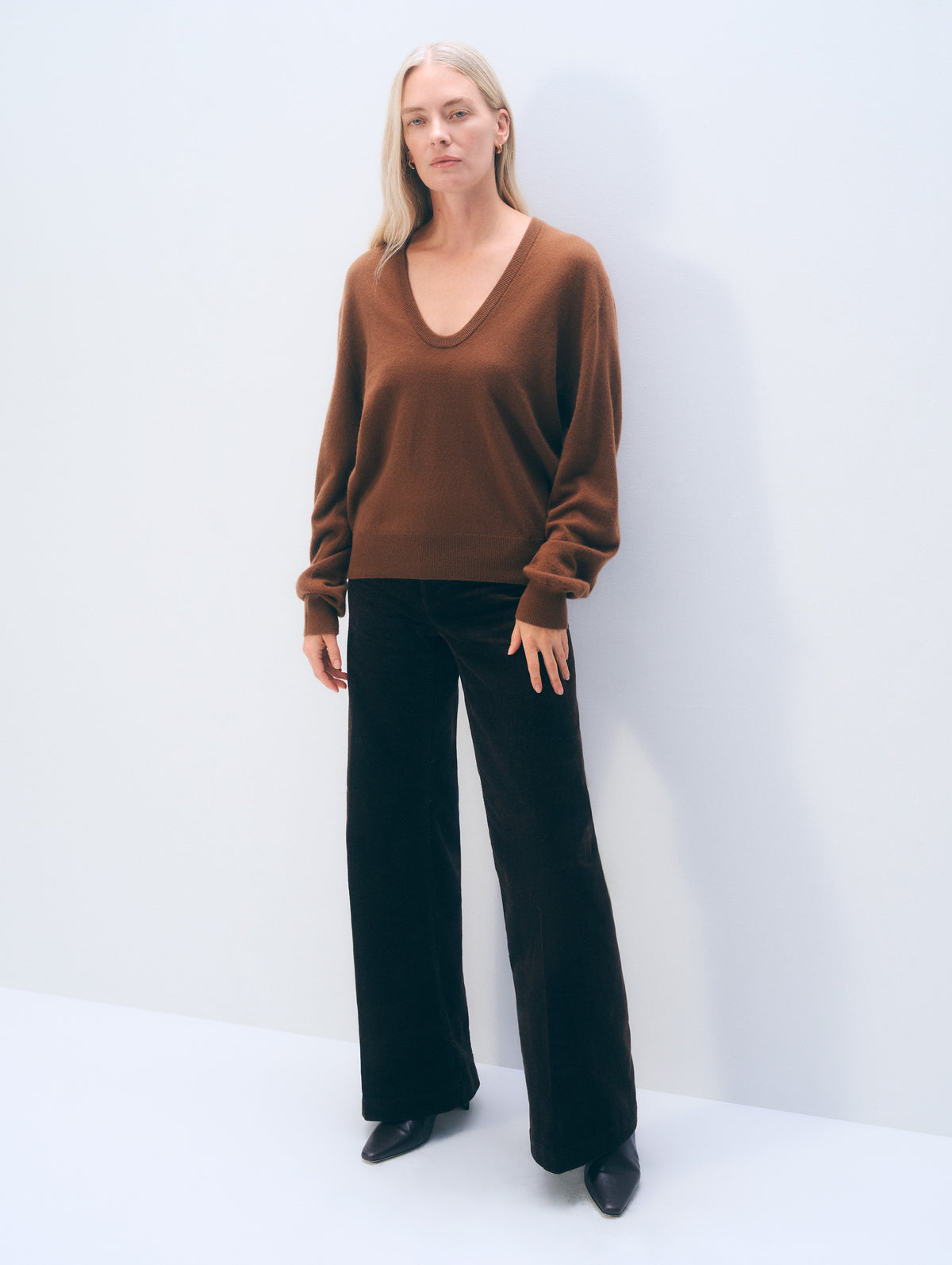 Cashmere Scoopneck Sweater | Cedarwood