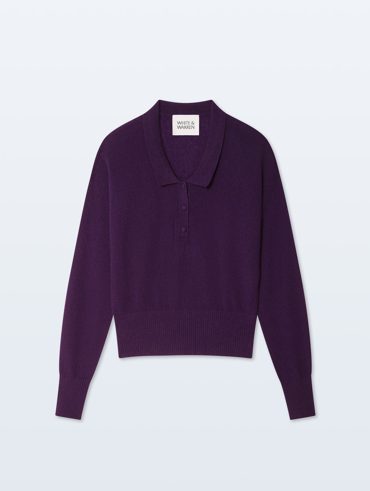 Cashmere Long Sleeve Polo